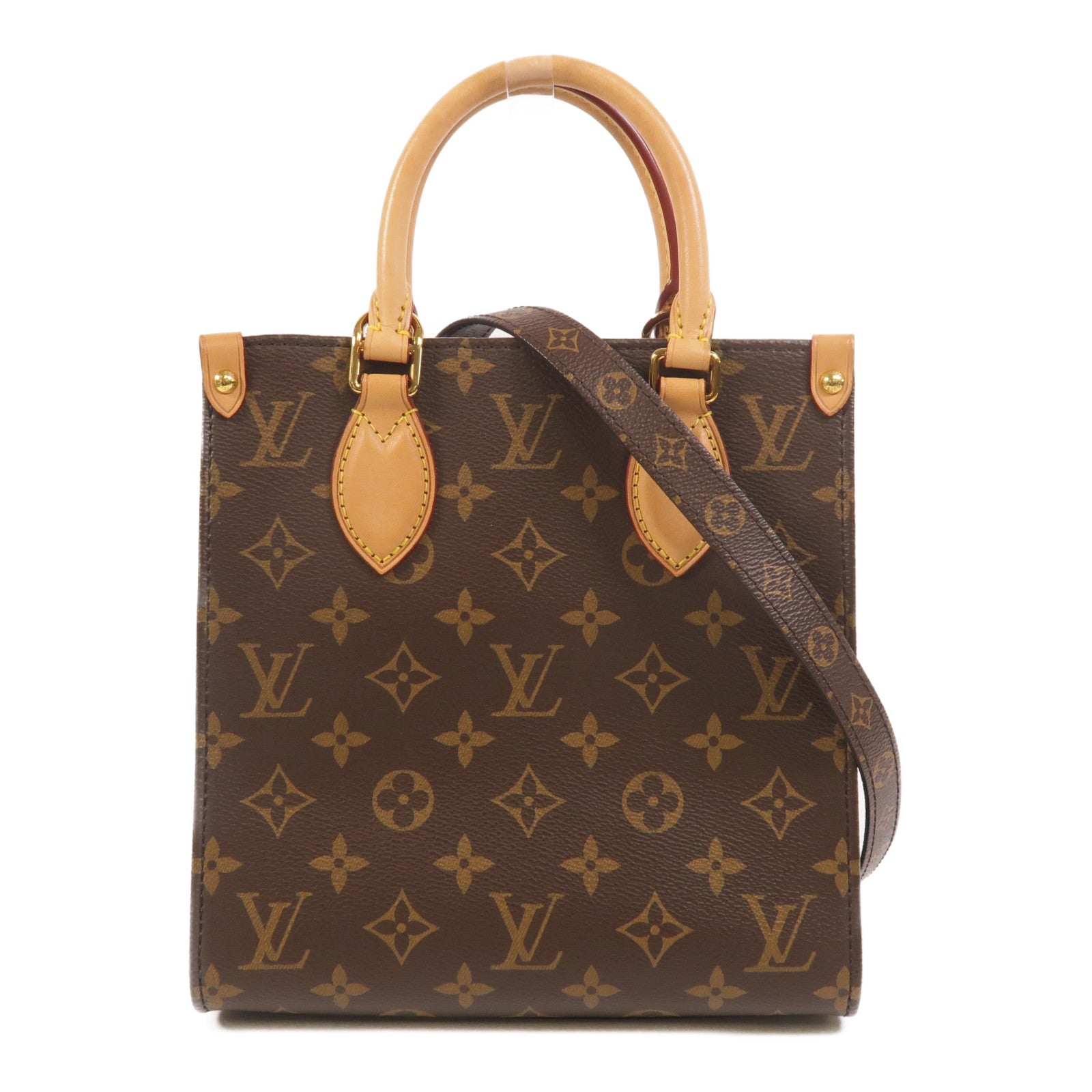LOUIS VUITTON Monogram Sac Plat BB手挽肩背兩用袋