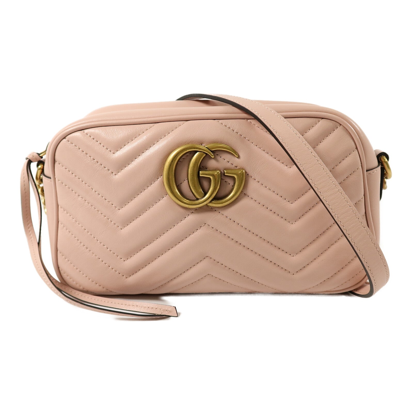 GUCCI 牛皮皮革GG Marmont肩背袋