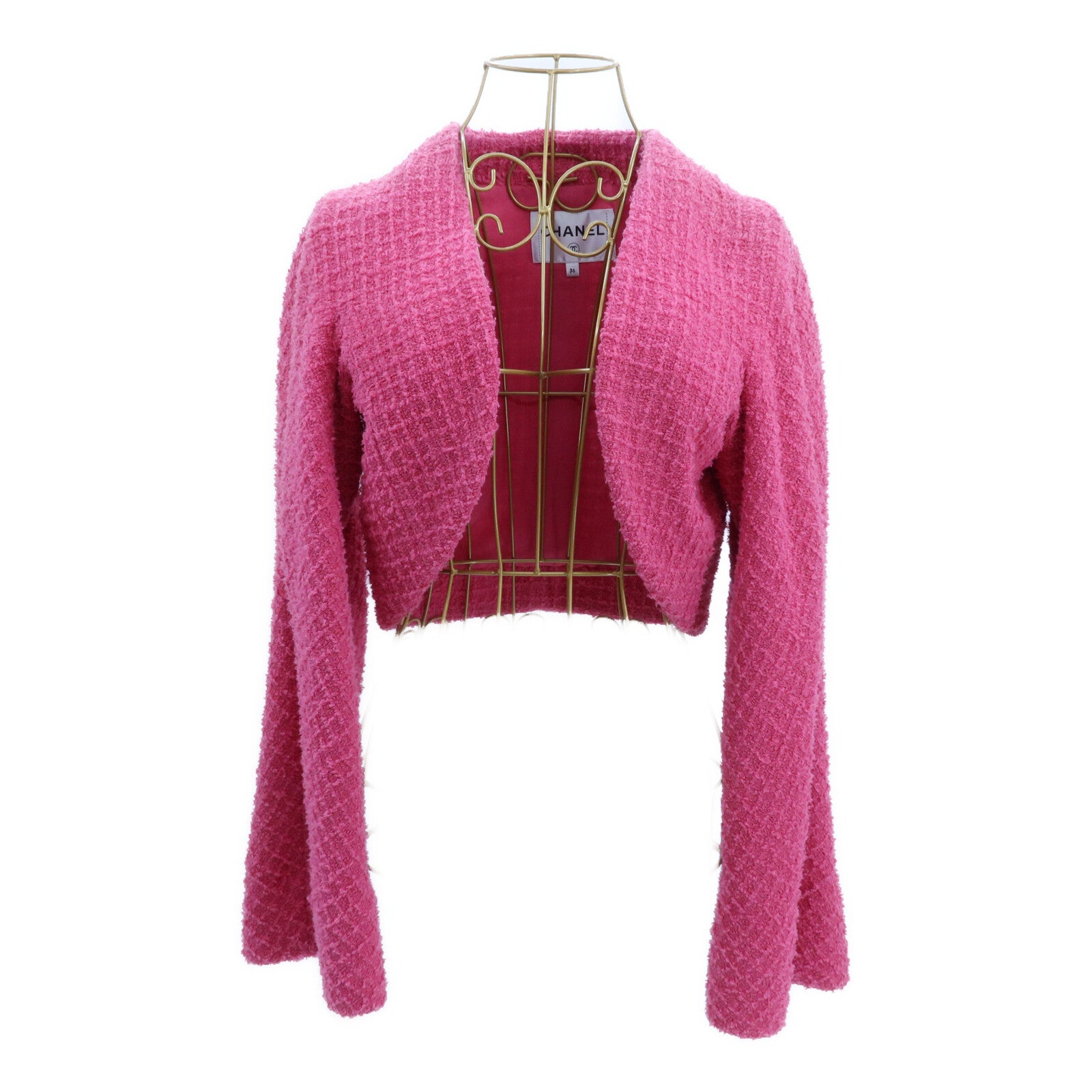 CHANEL Cotton/Polyamide Collarless Jacket外套