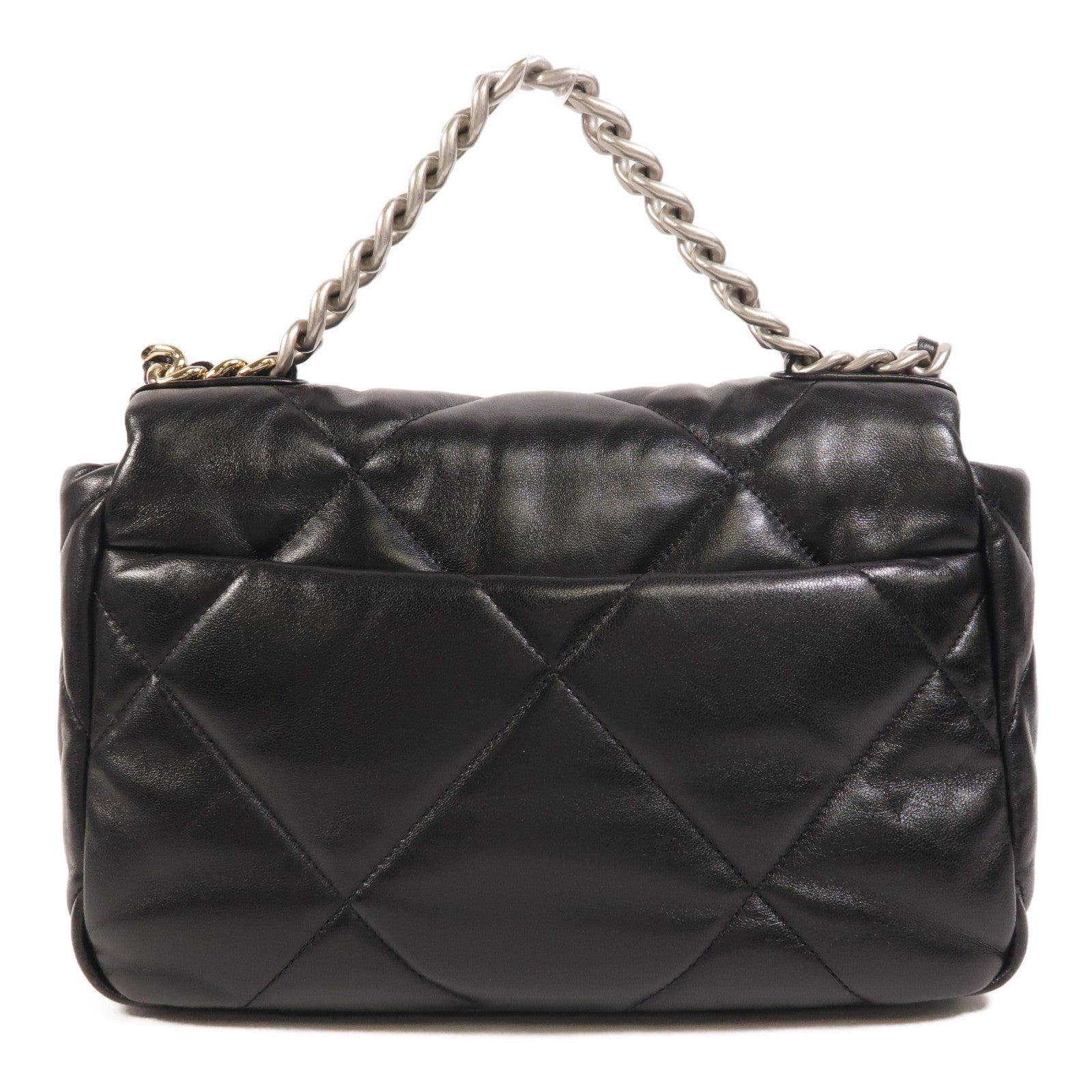 CHANEL 羊皮皮革C19 Small手挽肩背兩用袋