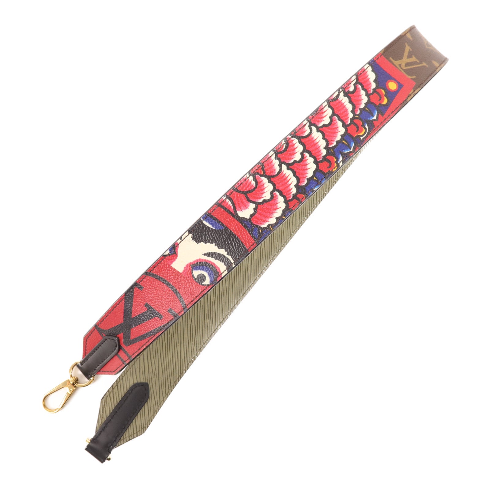 LOUIS VUITTON Monogram Strap金扣肩背帶