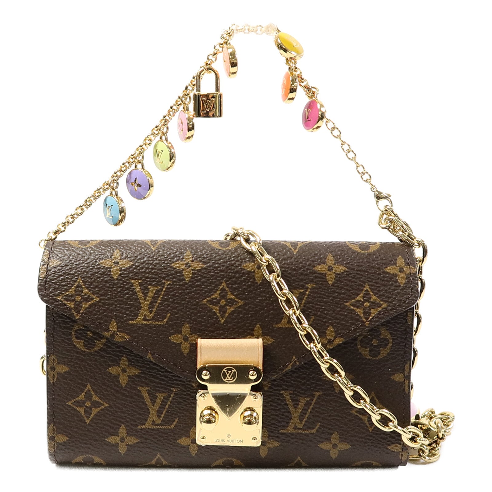 LOUIS VUITTON Monogram Pouch Metis鏈帶手挽肩背兩用袋