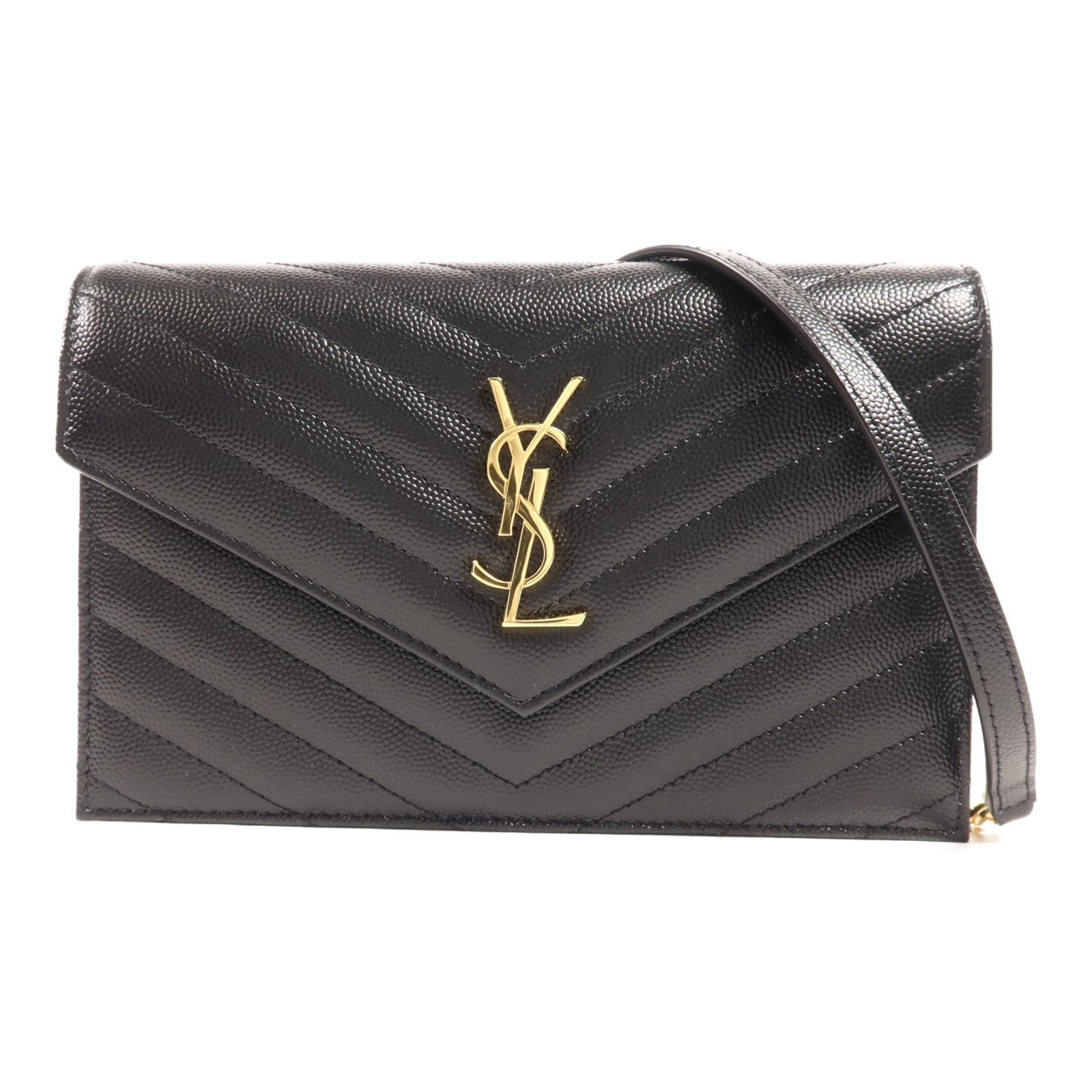 SAINT LAURENT 牛皮皮革Cassandre Bag金扣肩背袋