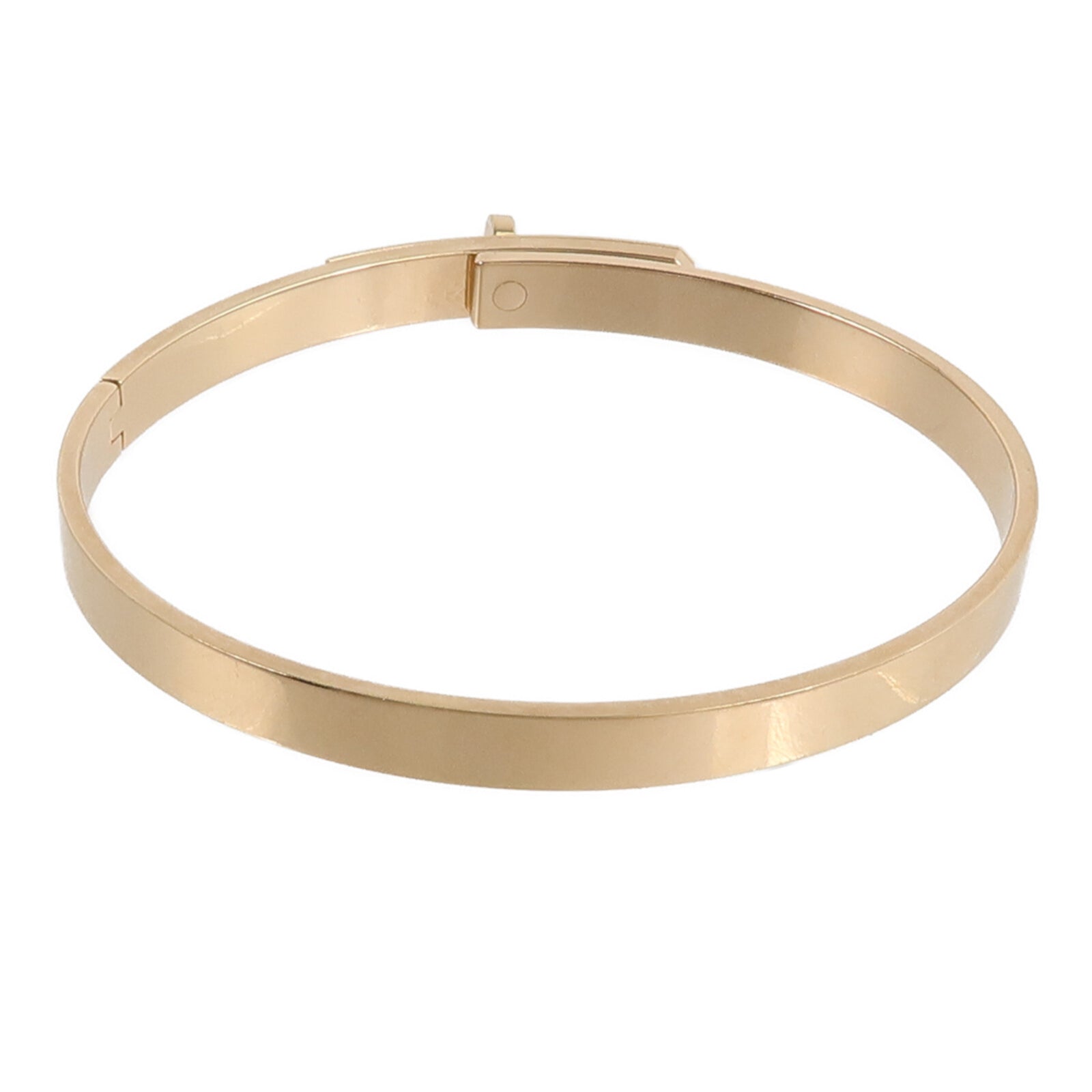 HERMES 18K玫瑰金Kelly Bracelet鑽石手鐲