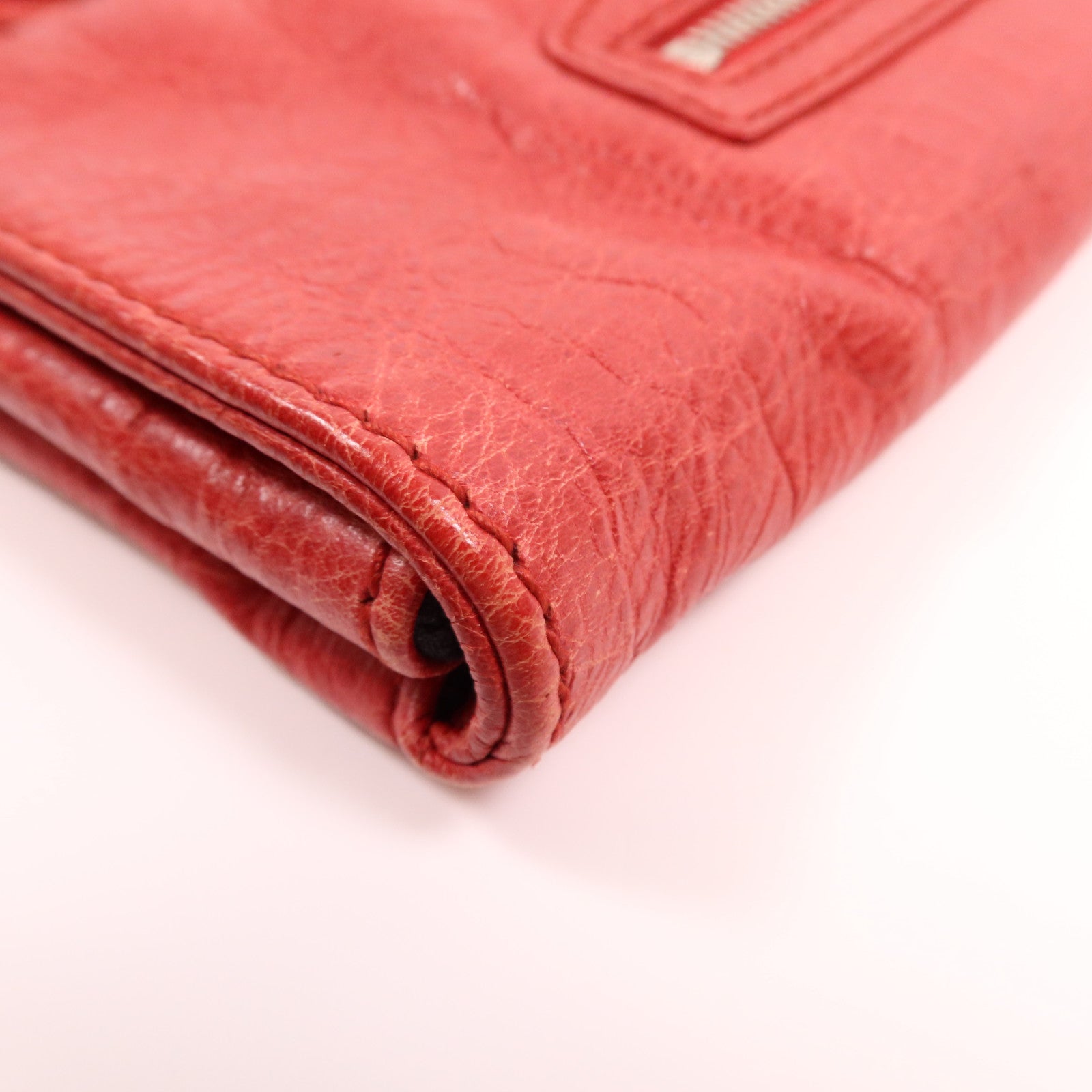 BALENCIAGA 牛皮皮革Clutch銀扣手拿包