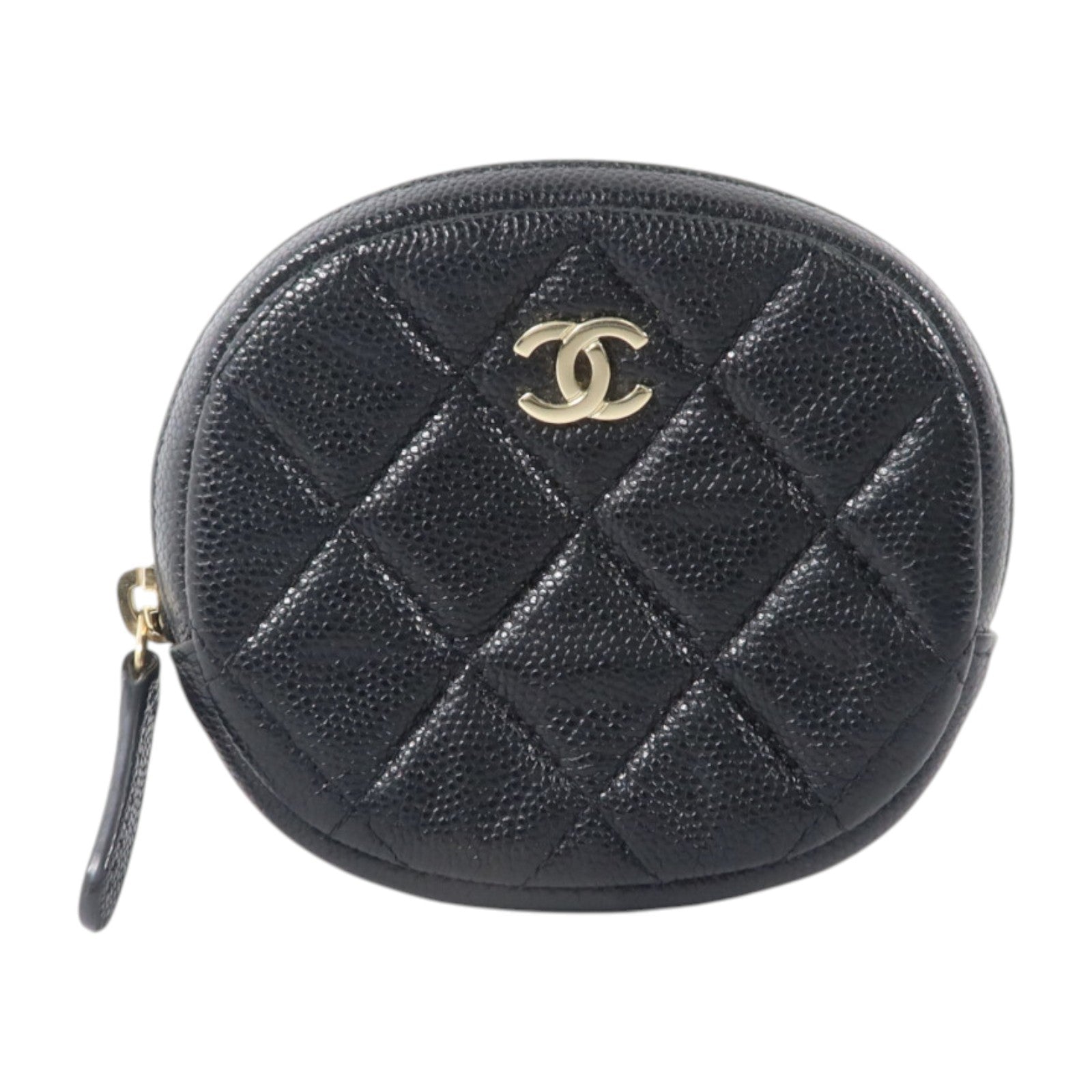 CHANEL 牛皮皮革Coin Case金扣零錢包