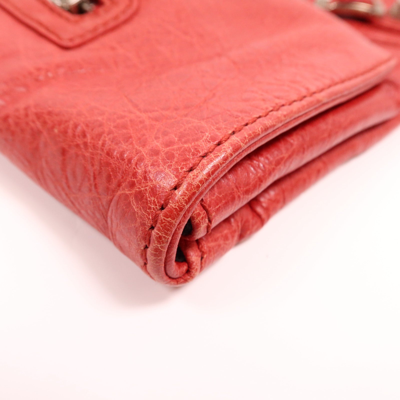 BALENCIAGA 牛皮皮革Clutch銀扣手拿包