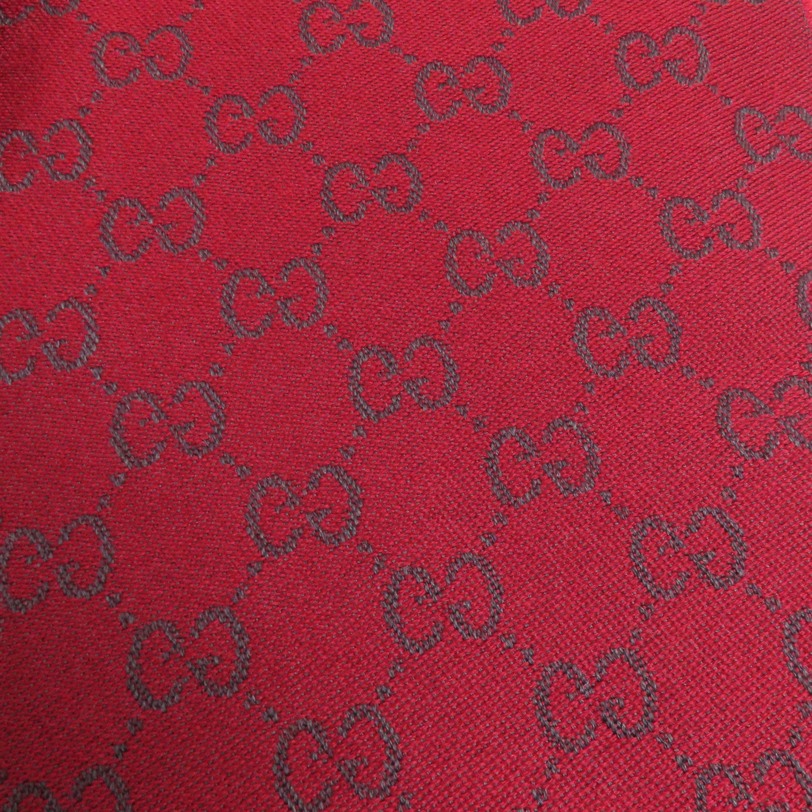 GUCCI GG Scarf 344994 4G200 1174 Wool Bordeaux/Grey