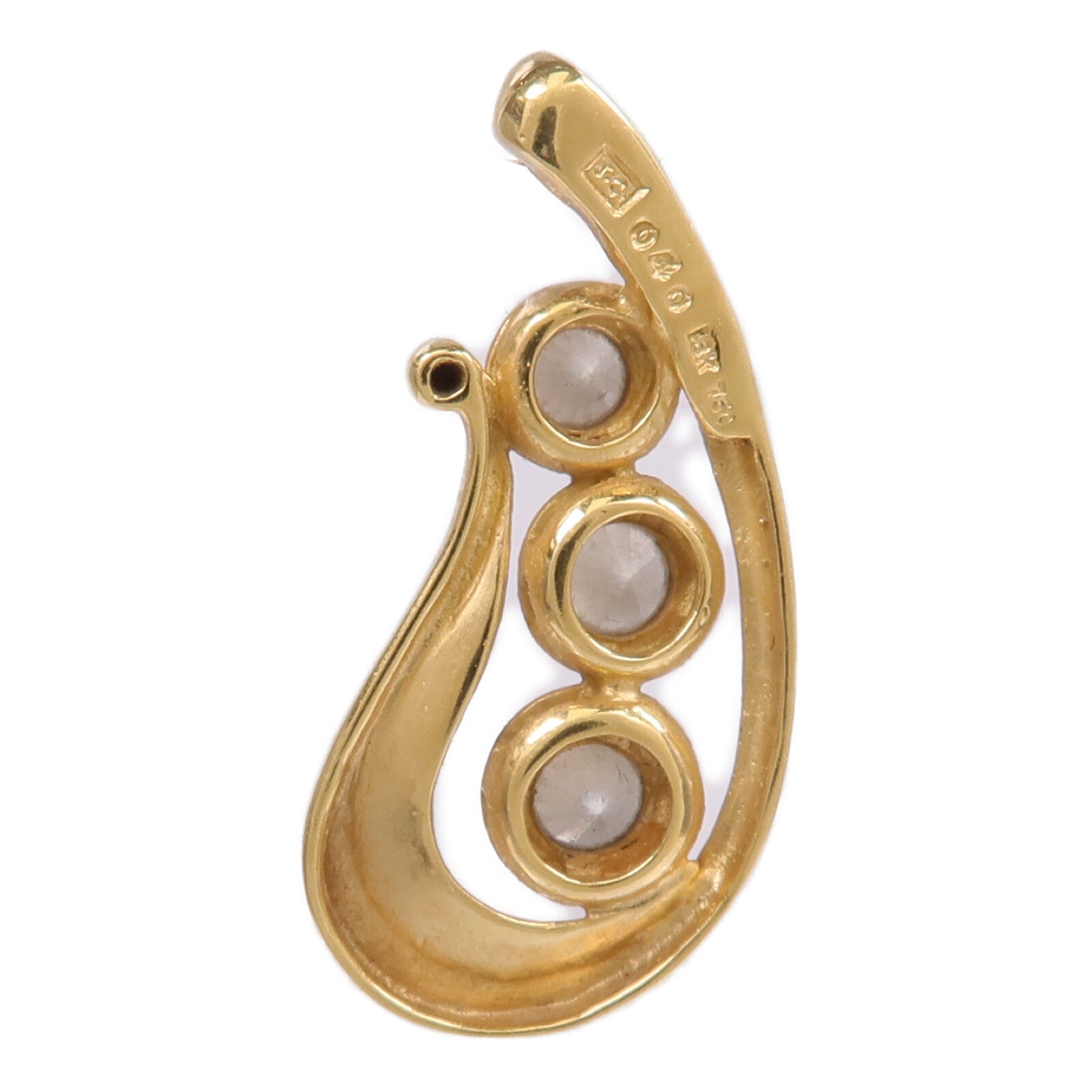 JEWELRY 18K黃金/白金Diamond Pendant Top鑽石吊墜