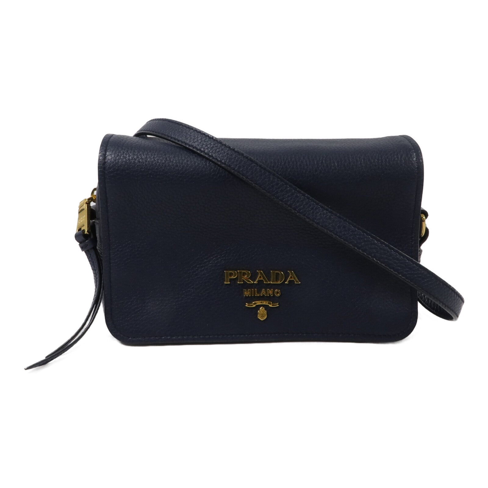 PRADA 牛皮皮革Crossbody Flap Bag肩背袋