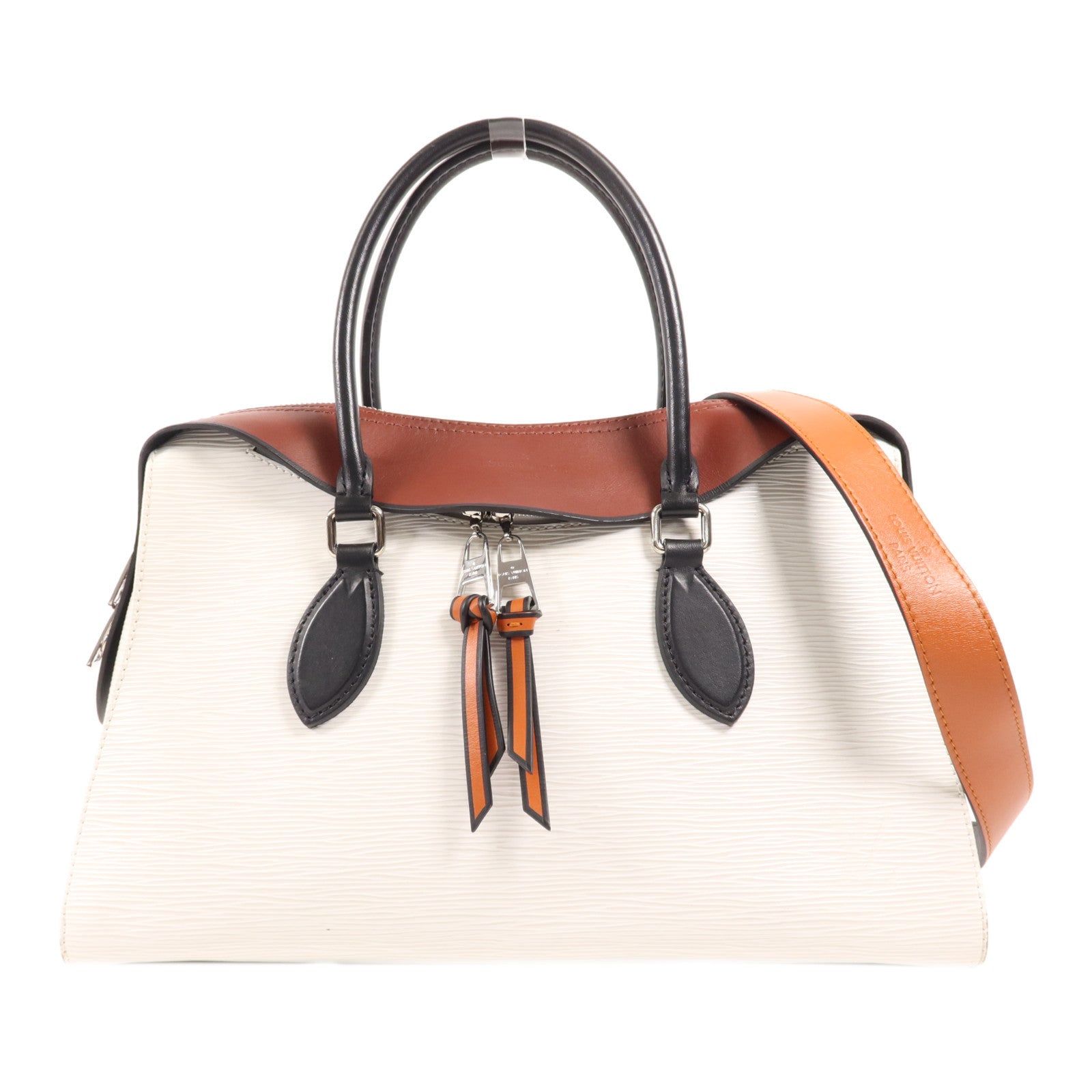 LOUIS VUITTON Epi Tuileries銀扣手挽肩背兩用袋