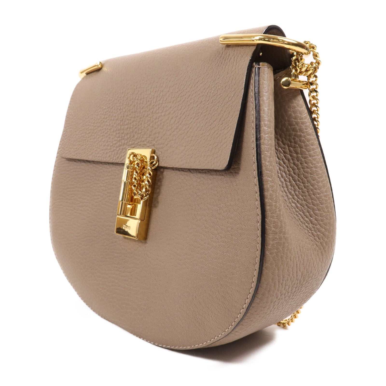 Chloe 牛皮皮革Drew Bag金扣鏈帶肩背袋