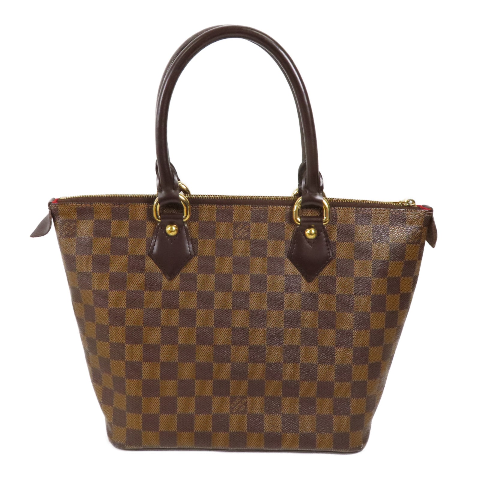 LOUIS VUITTON Damier Saleya PM金扣肩背袋