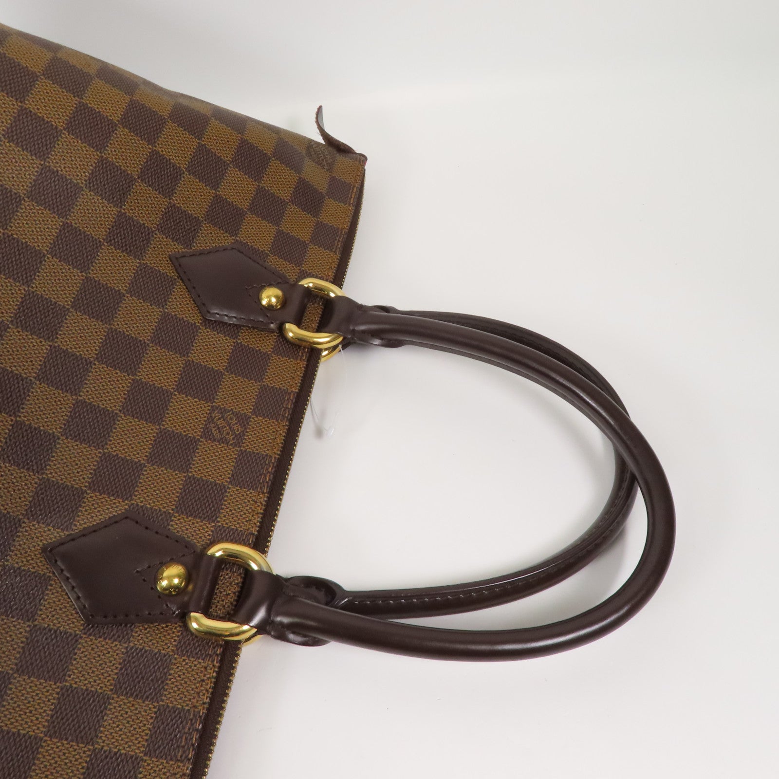 LOUIS VUITTON Damier Saleya PM金扣肩背袋