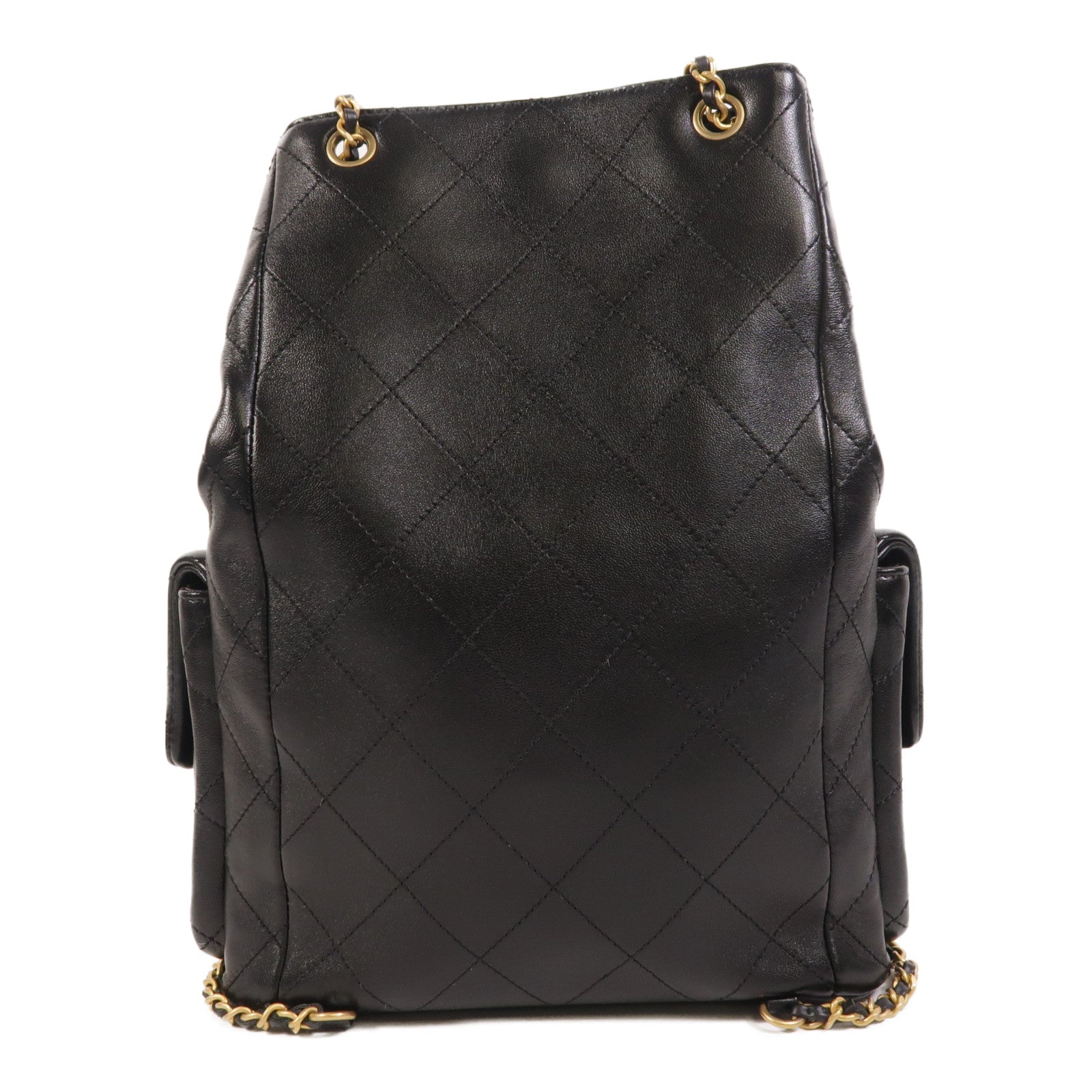 CHANEL 羊皮皮革25C Backpack金扣背包