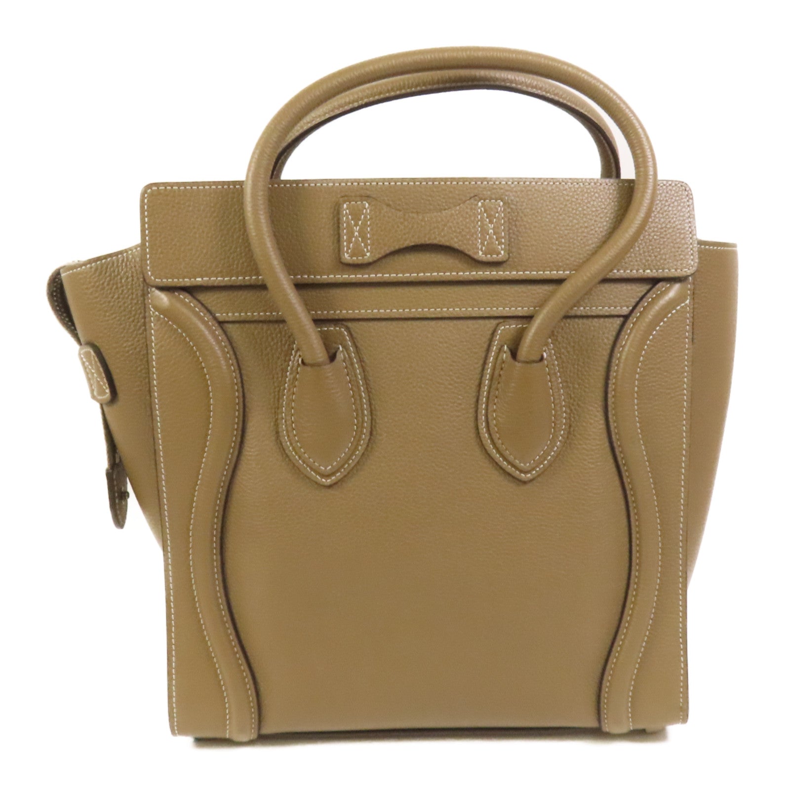 CELINE 牛皮皮革Micro Luggage手挽袋