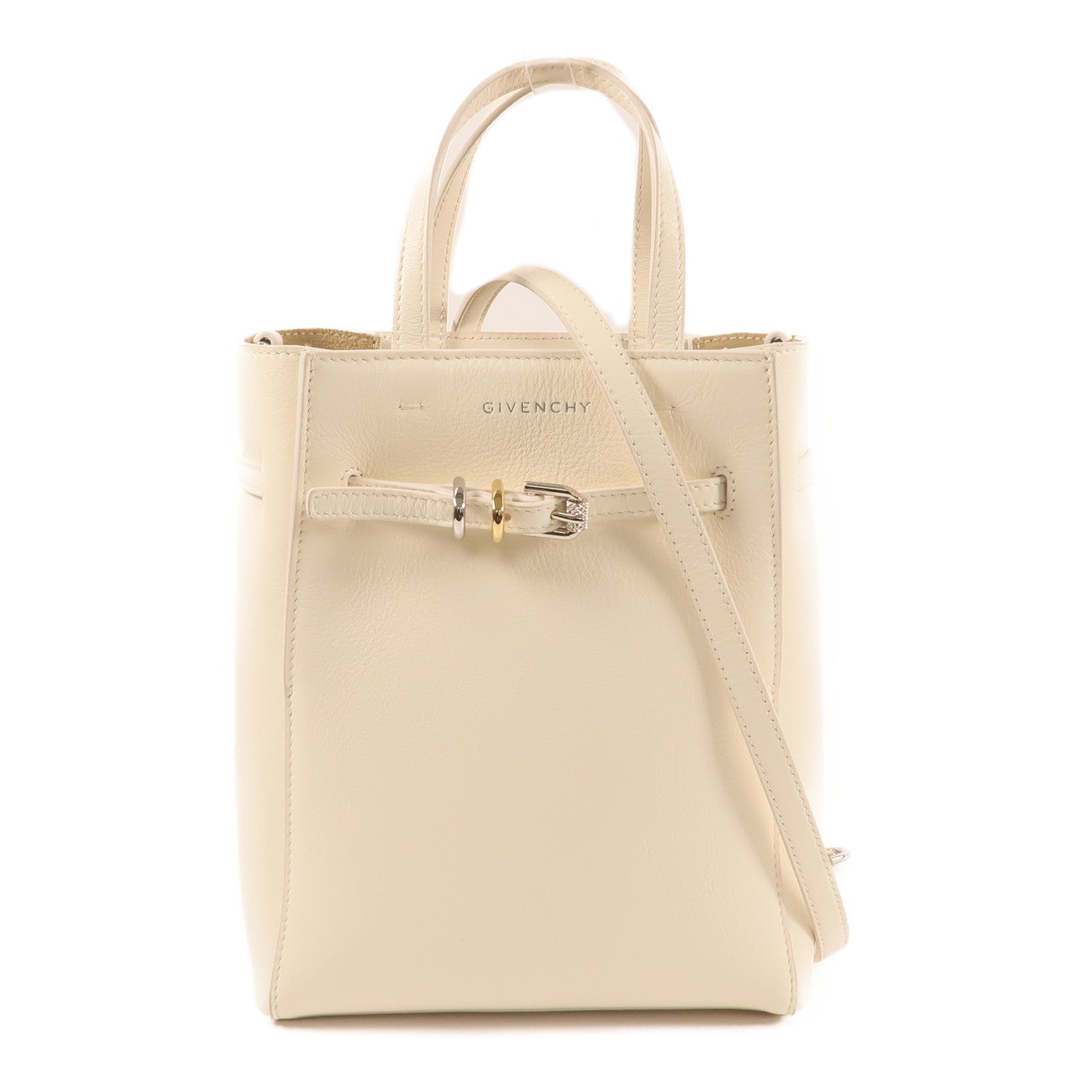GIVENCHY 牛皮皮革Small Voyou銀扣手挽肩背兩用袋