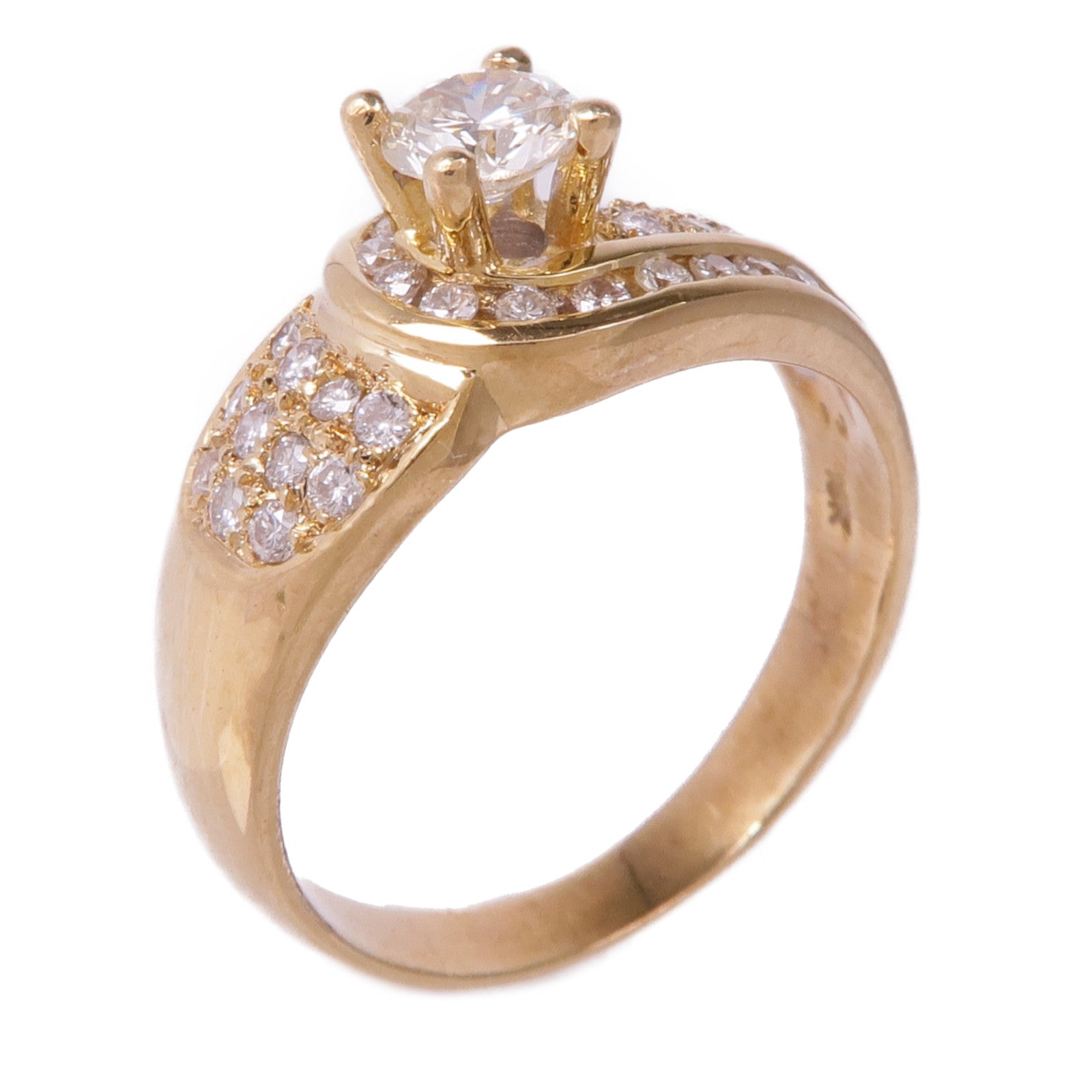 JEWELRY 18K黃金Diamond Ring鑽石戒指US#5.5