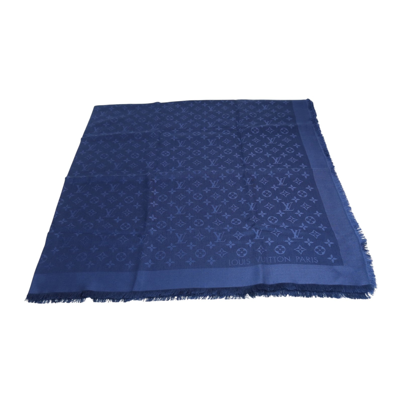 LOUIS VUITTON 羊毛/絲質Scarf 140x140絲巾