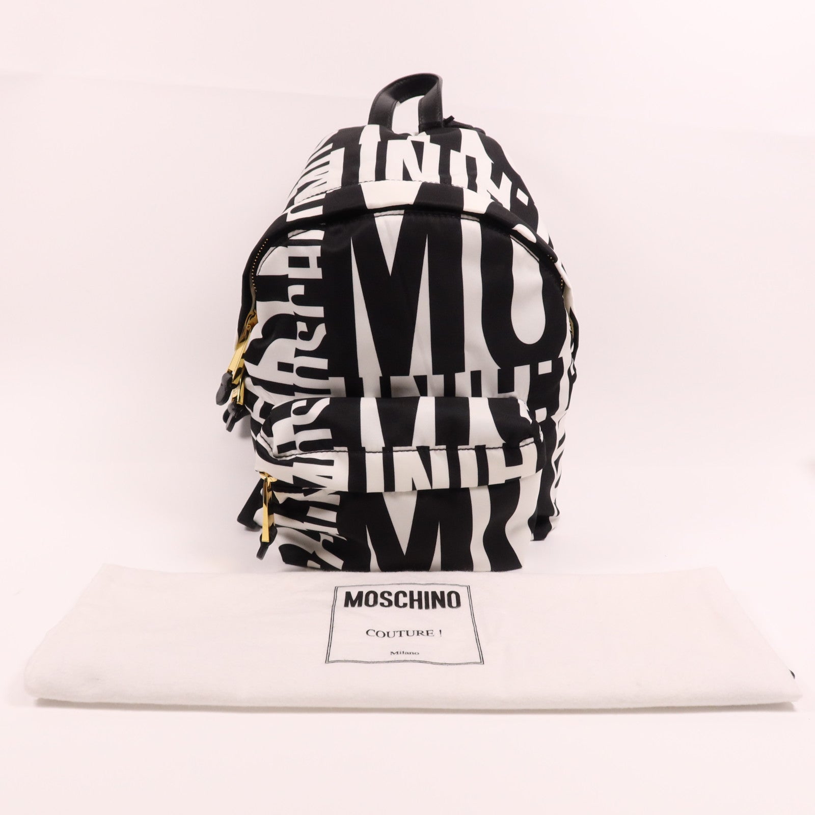 MOSCHINO 尼龍Backpack金扣背包