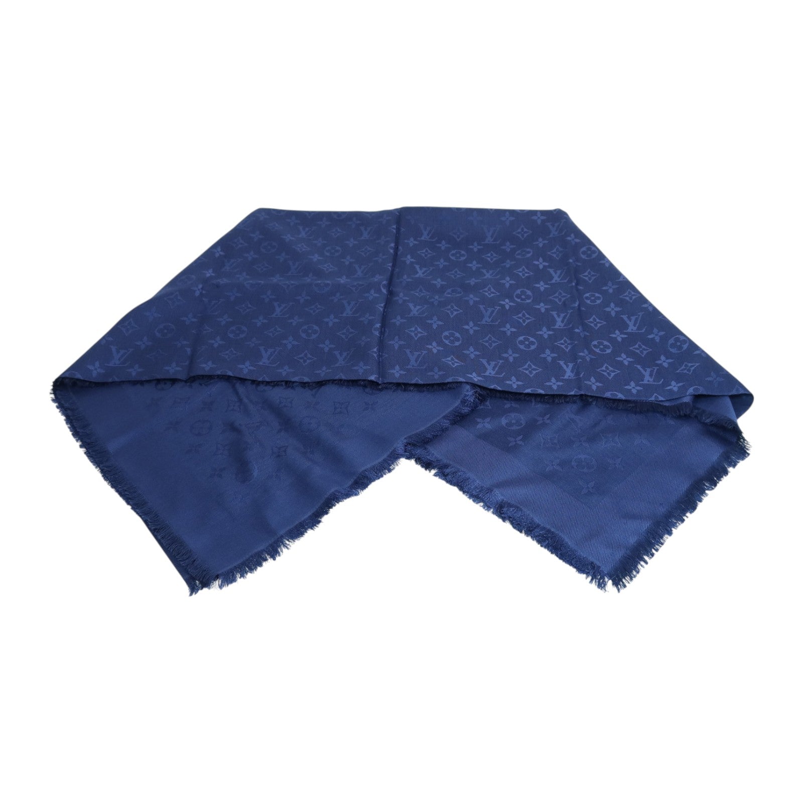 LOUIS VUITTON 羊毛/絲質Scarf 140x140絲巾
