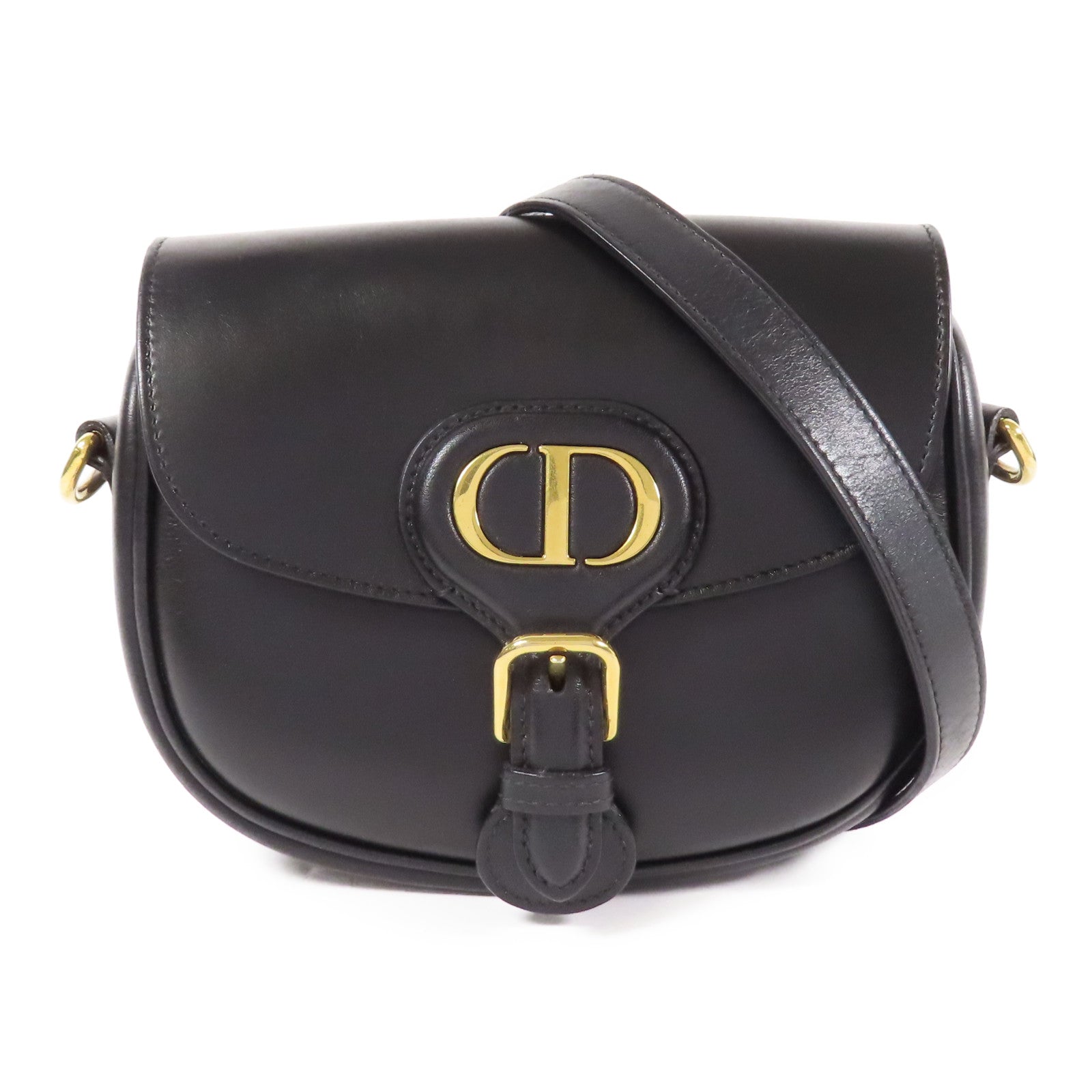 Dior 牛皮皮革Bobby金扣肩背袋