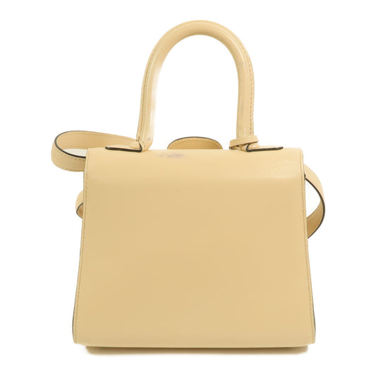 Delvaux 牛皮皮革Brillant Mini手挽肩背兩用袋