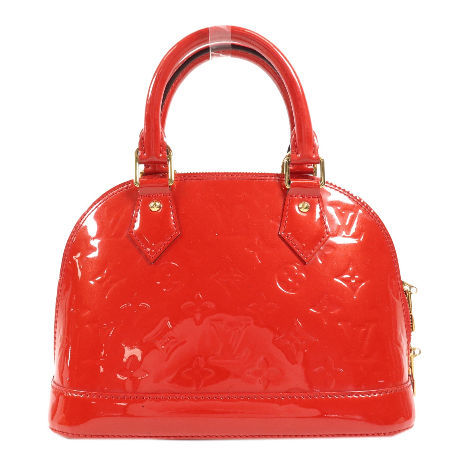 LOUIS VUITTON Monogram Vernis Alma BB金扣手挽肩背兩用袋