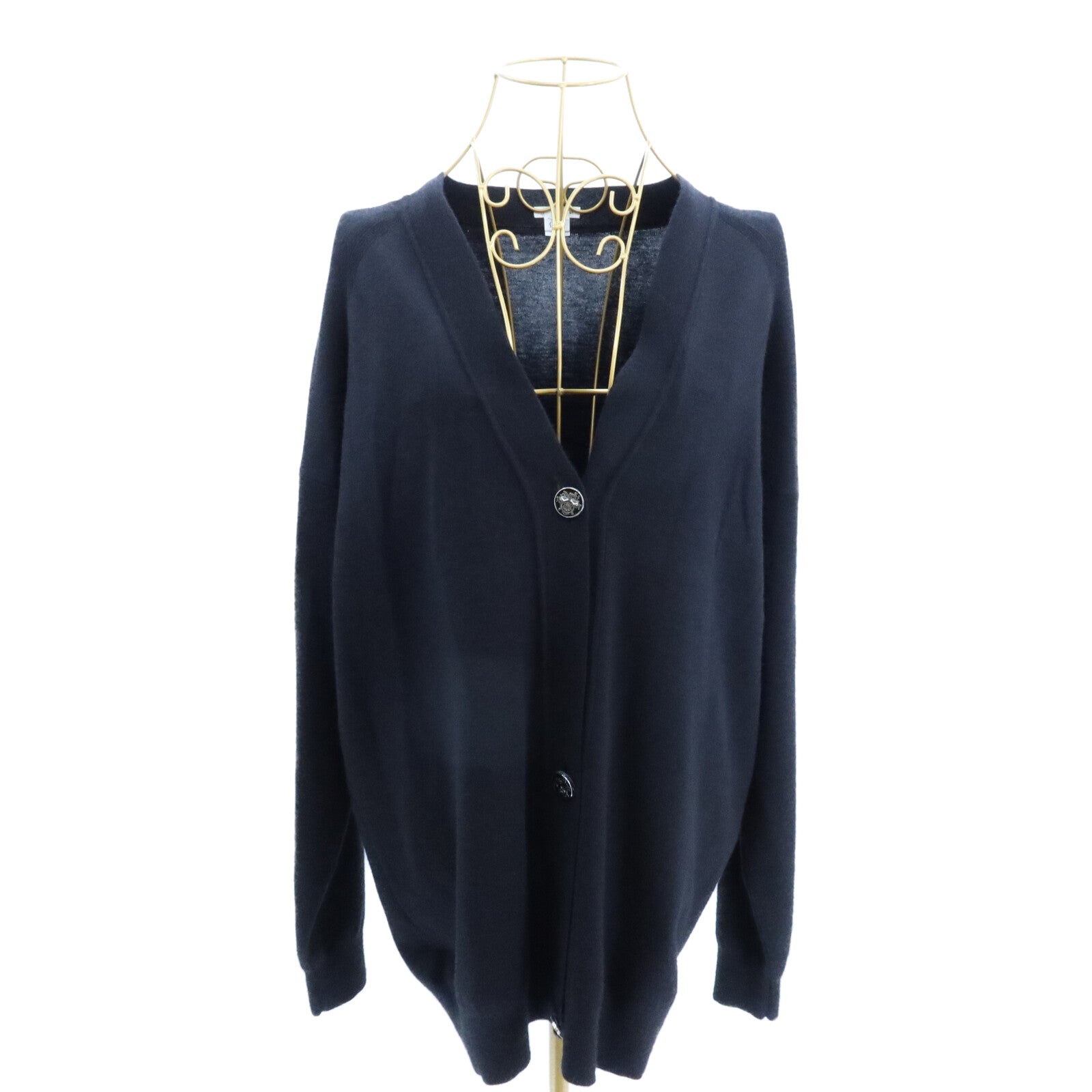 HERMES Cashmere/Silk Ex-Libris Cardigan外套