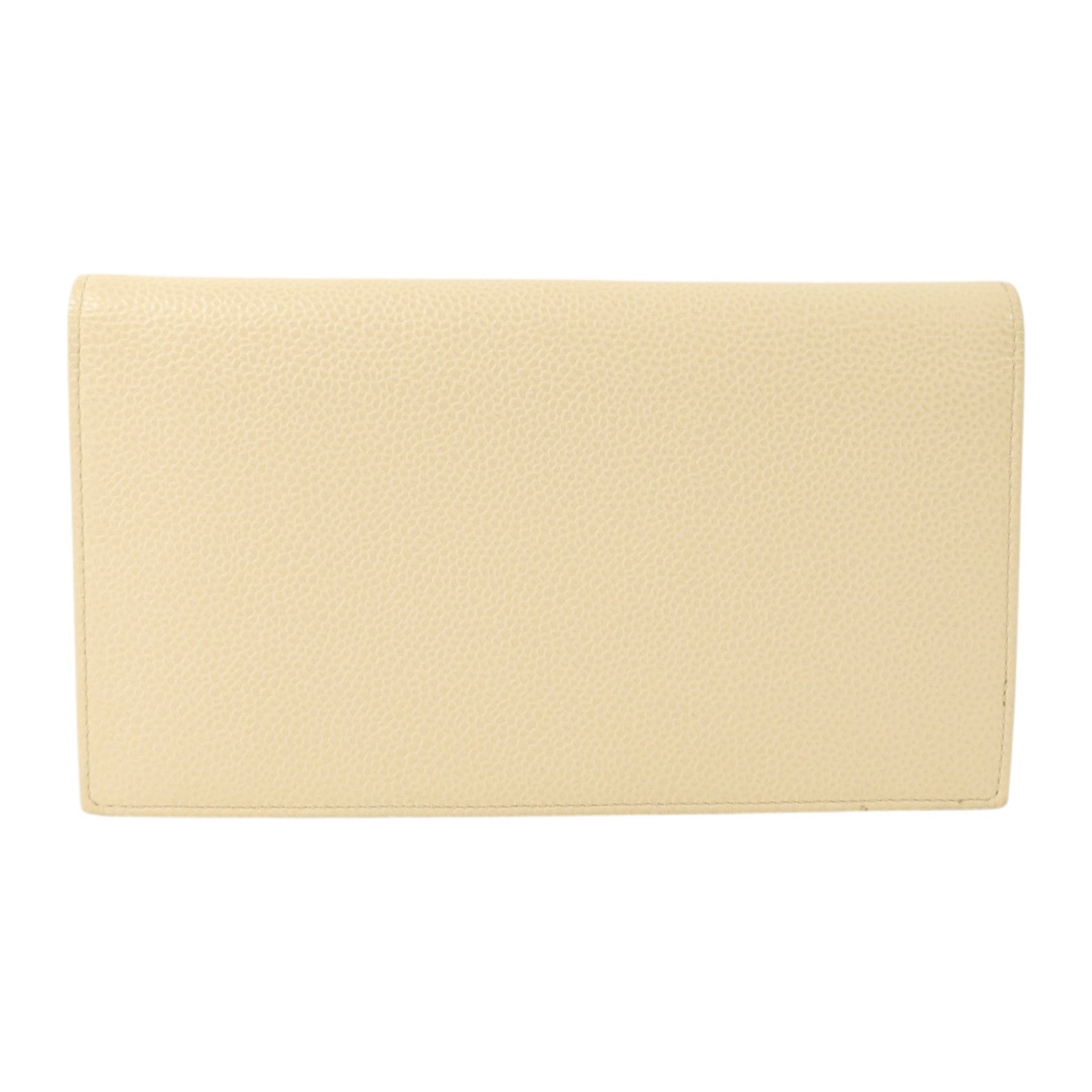 CHANEL 牛皮皮革Long Wallet金扣長錢包