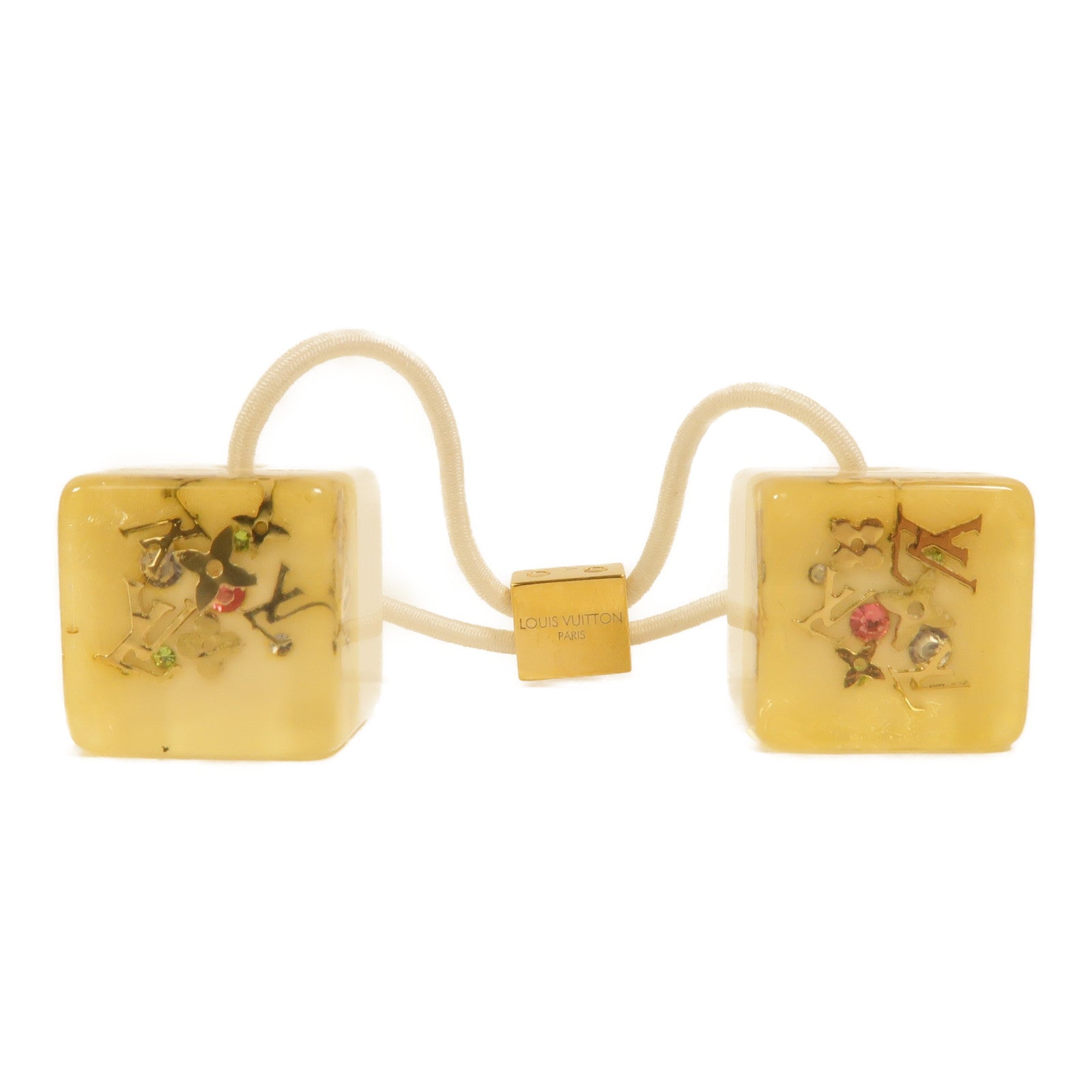 LOUIS VUITTON PVC Hair Cubes髮帶