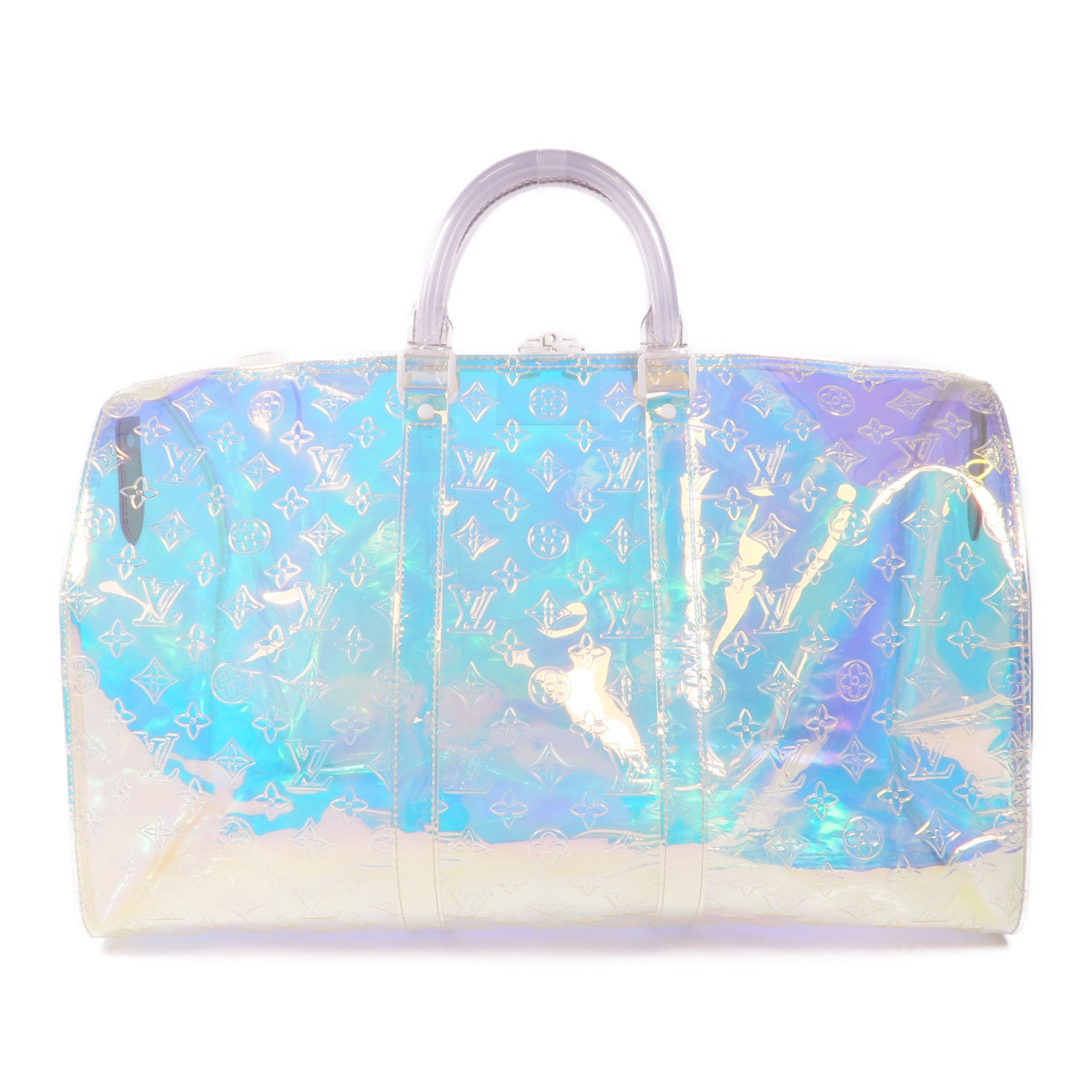 LOUIS VUITTON Monogram Prism Keepall Bandouliere 50手挽肩背兩用袋