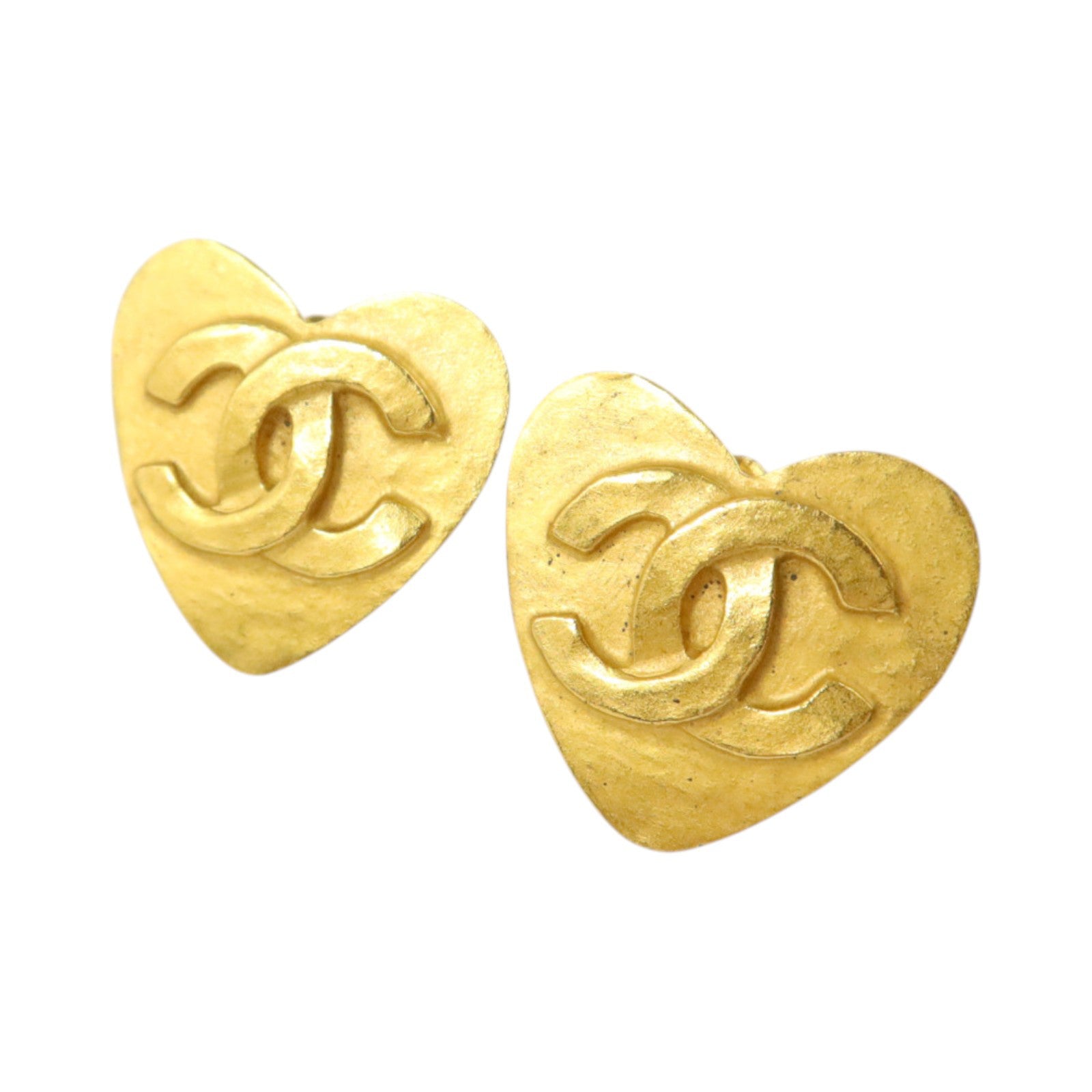 CHANEL 金屬Vintage Heart Clip-On Earrings耳環