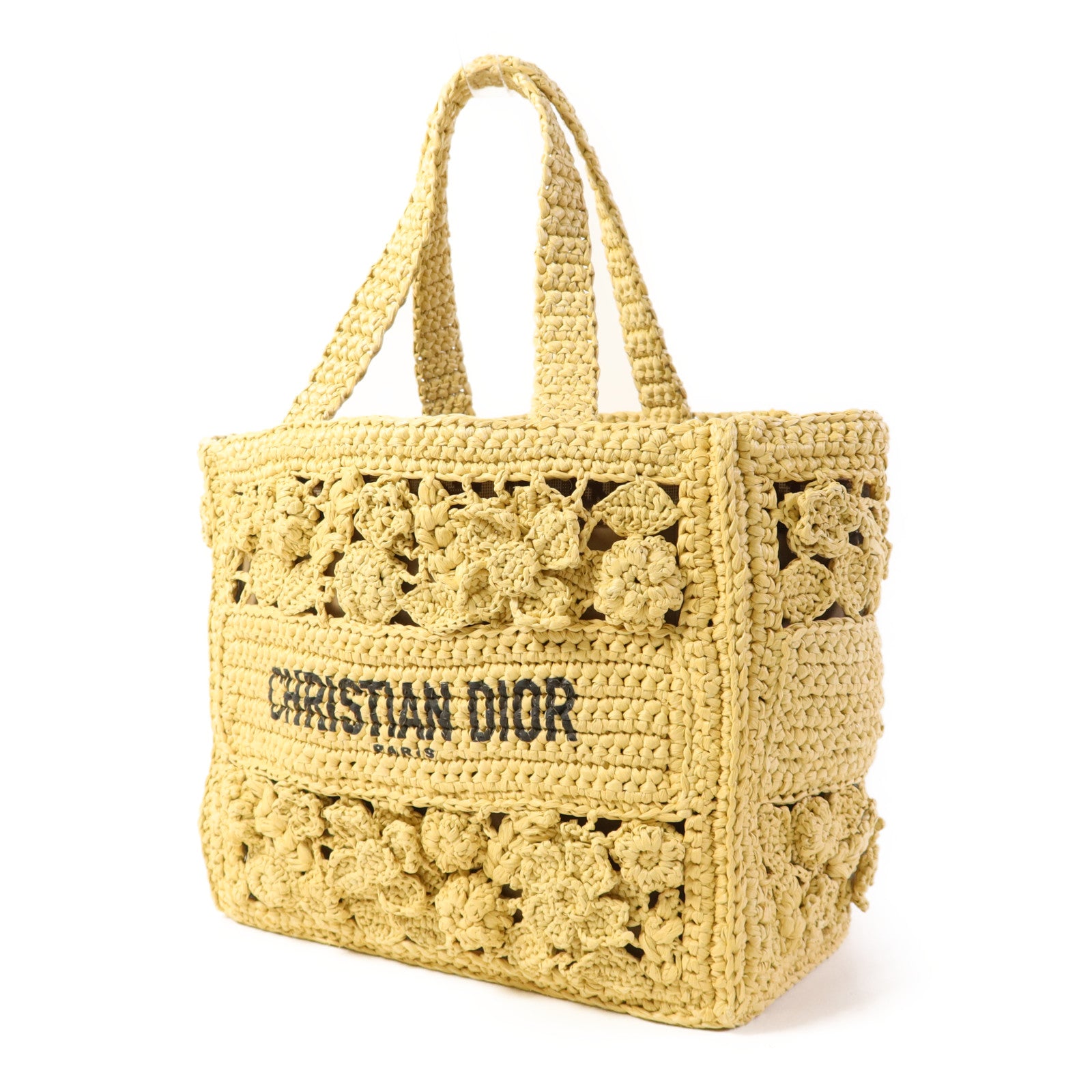 Dior 拉菲草Small Book Tote金扣手挽袋