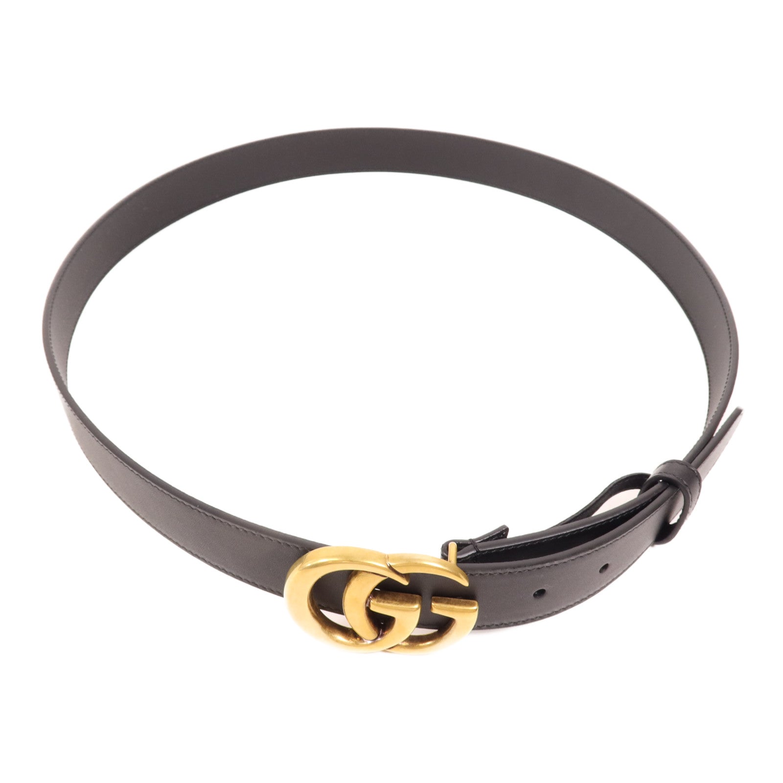 GUCCI 牛皮皮革Belt金扣皮帶