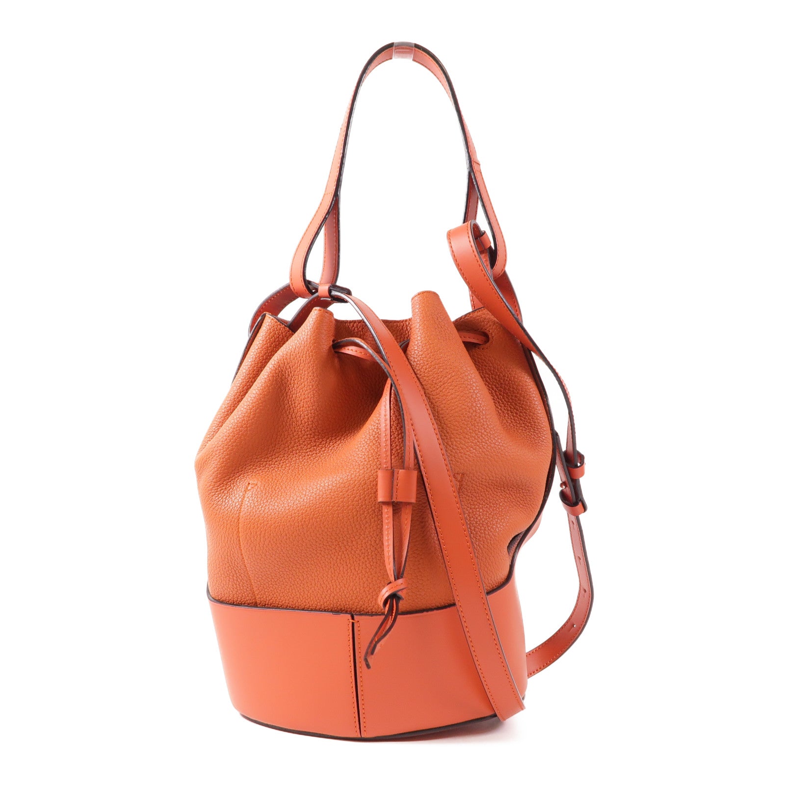 LOEWE 牛皮皮革Balloon Medium金扣手挽肩背兩用袋