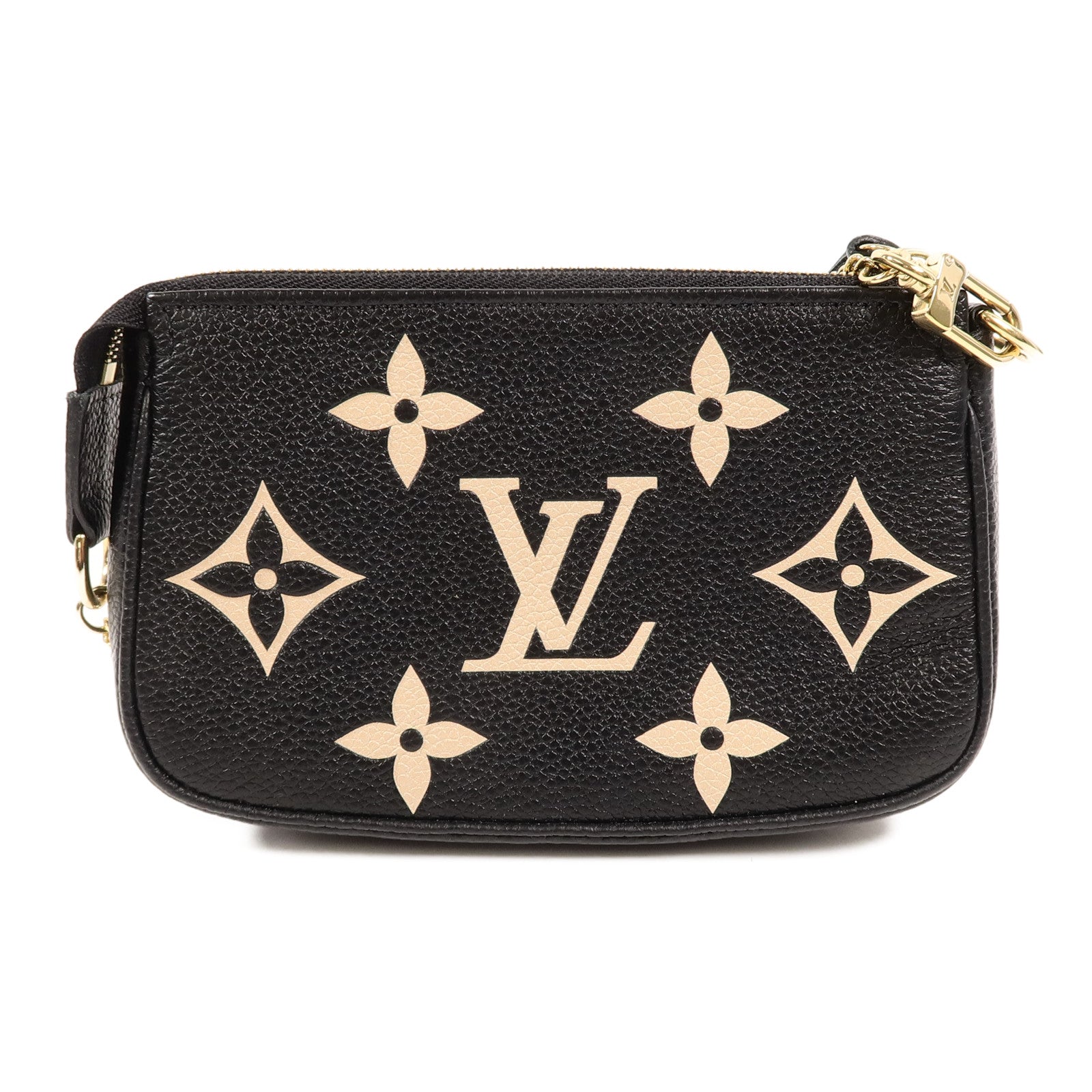 LOUIS VUITTON Monogram Empreinte Mini Pochette鏈帶手挽袋