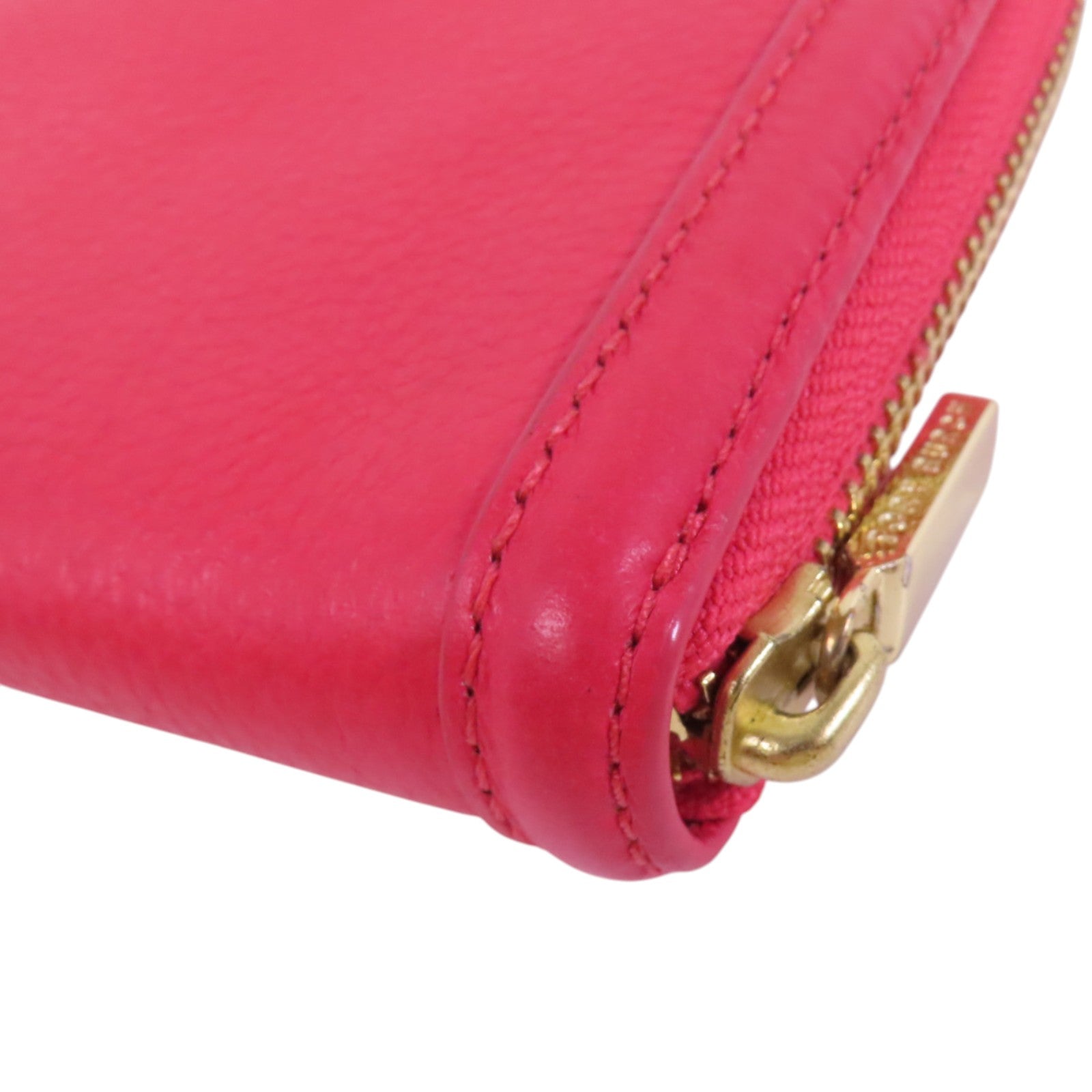 Tory Burch 牛皮皮革Round Long Wallet金扣拉鏈長錢包