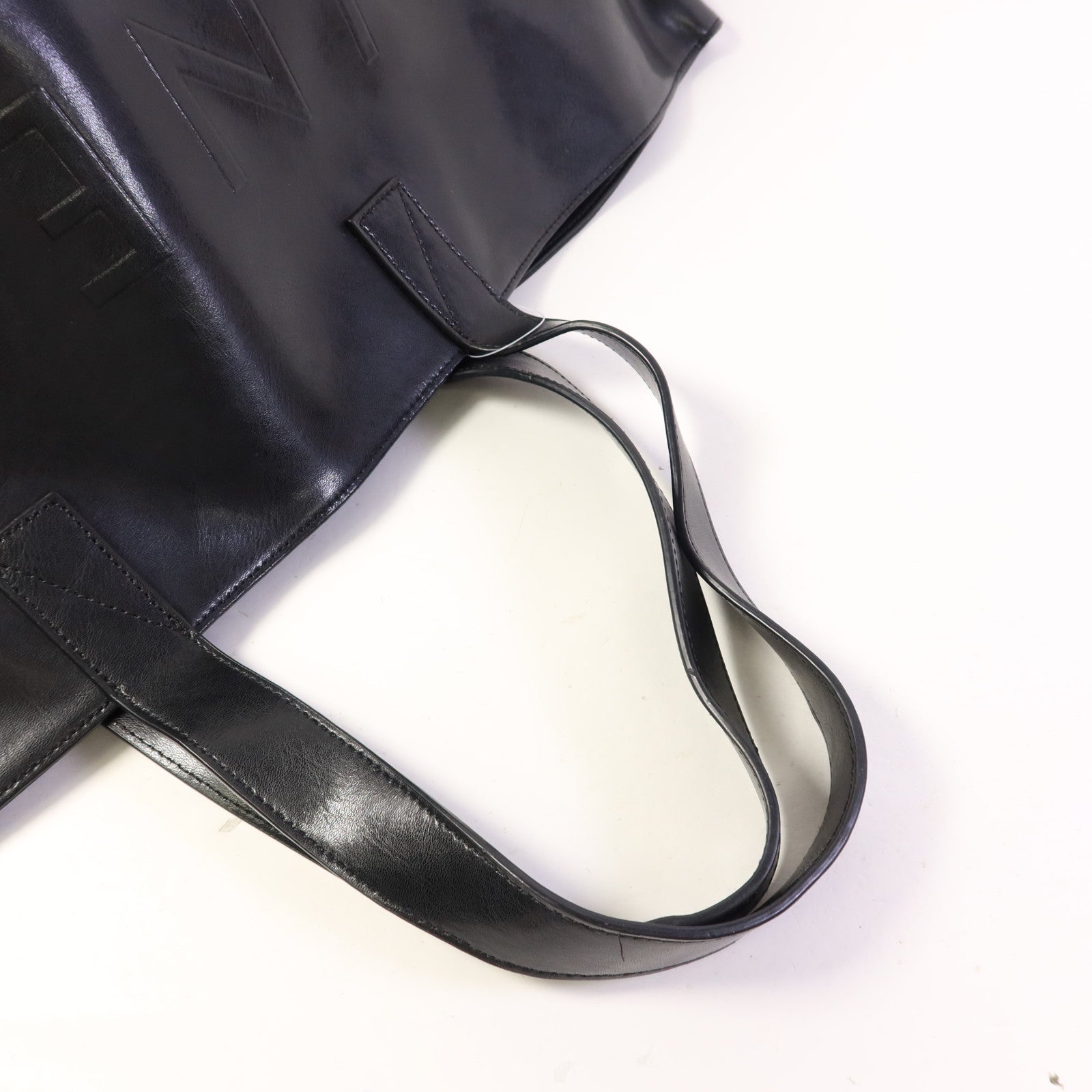 CELINE 牛皮皮革Tote Bag銀扣手挽袋