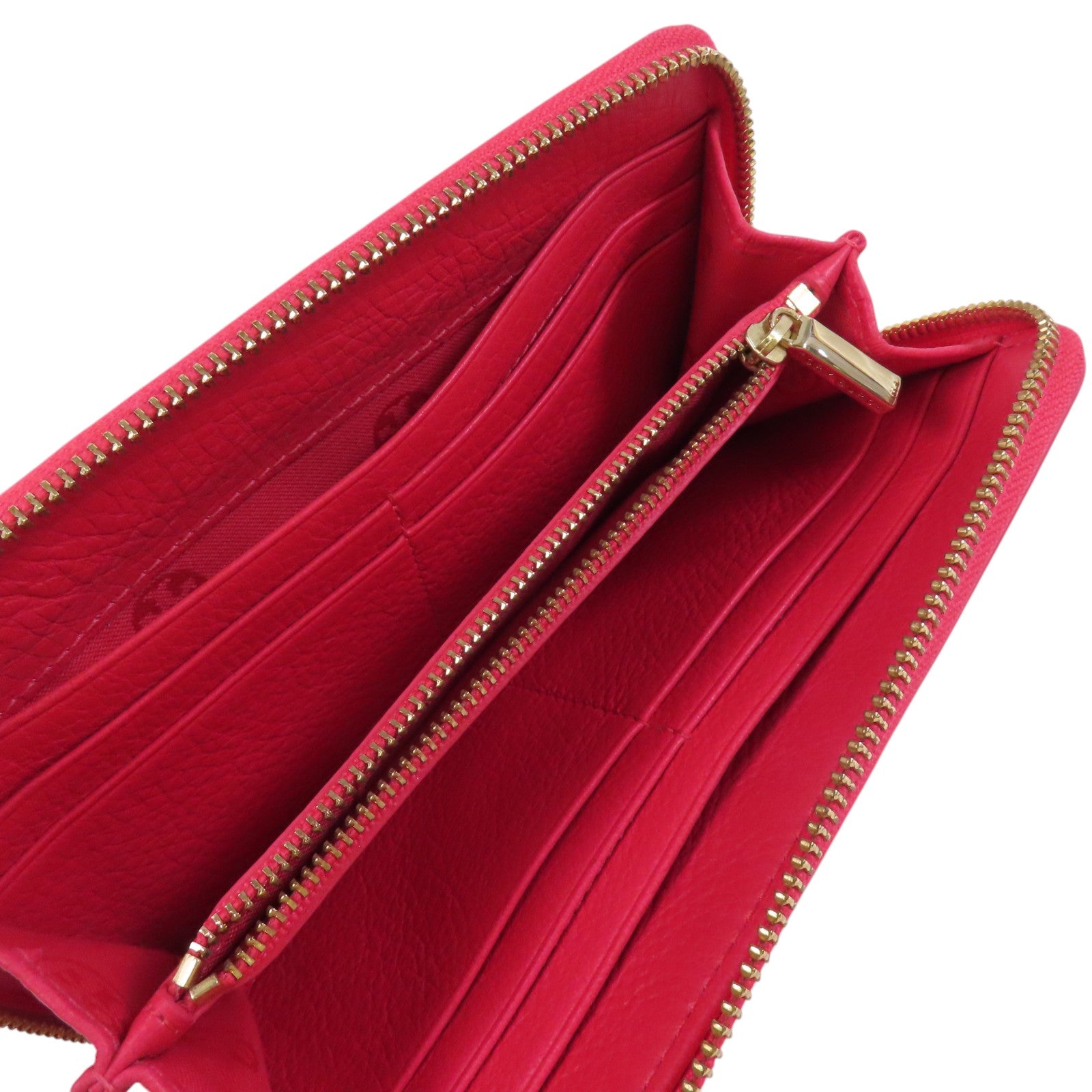 Tory Burch 牛皮皮革Round Long Wallet金扣拉鏈長錢包