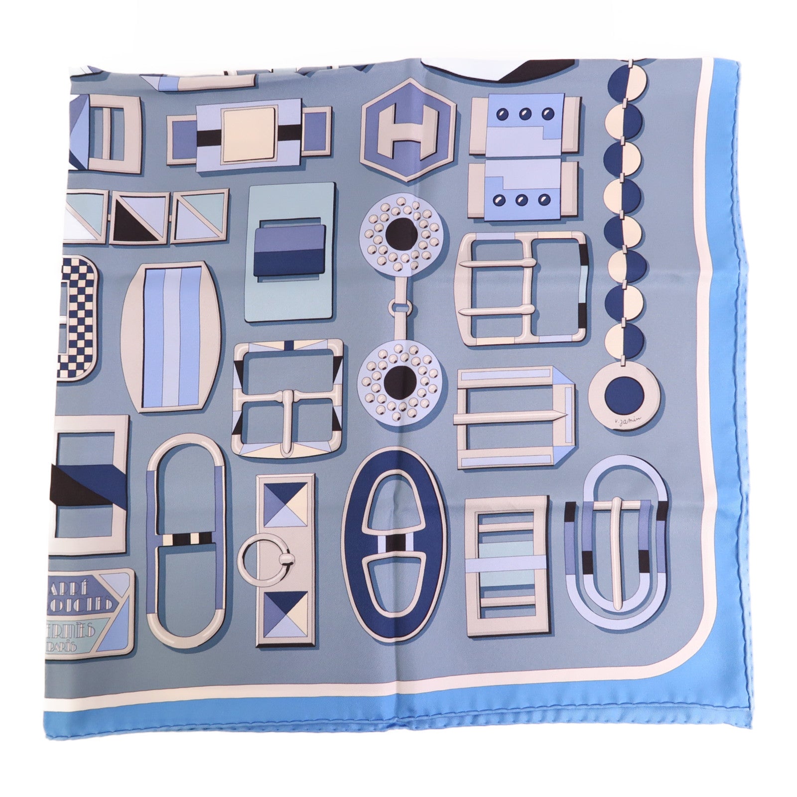 HERMES 絲質Scarf 90X90絲巾