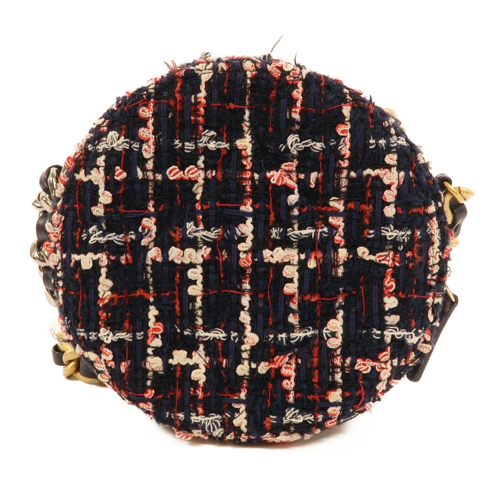 CHANEL Tweed Chain Shoulder肩背袋