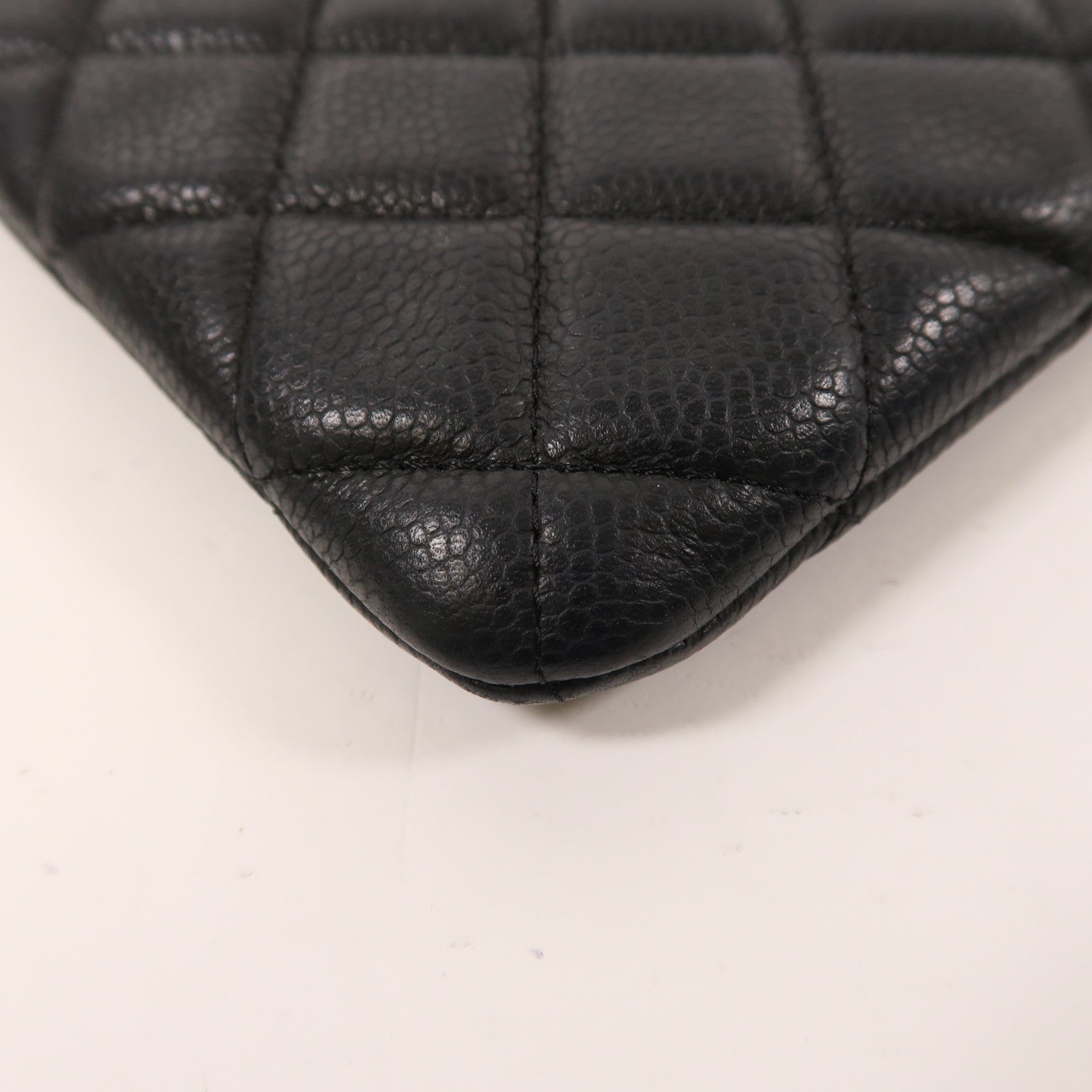 CHANEL 牛皮皮革Clutch Bag銀扣手拿包