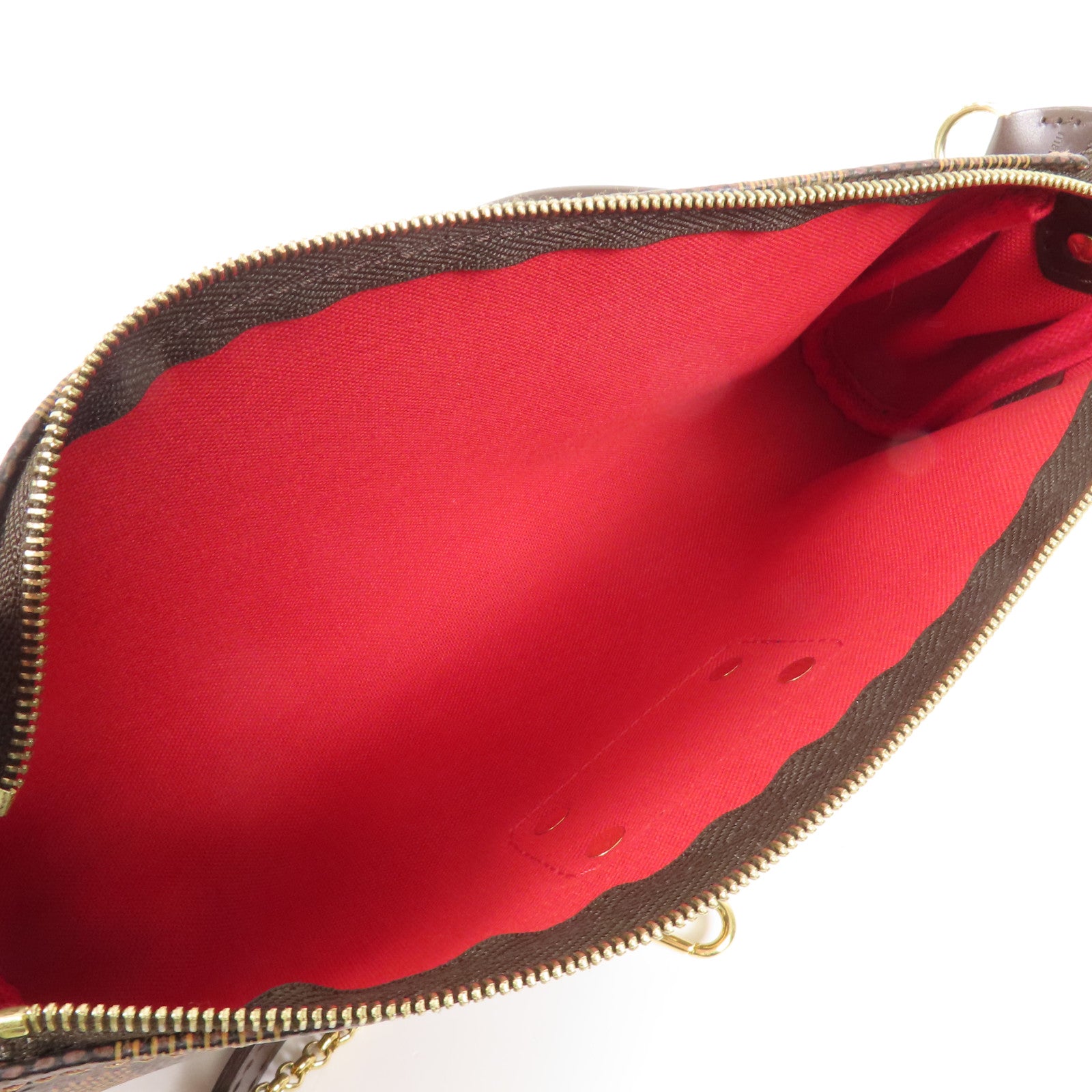 LOUIS VUITTON Damier Eva金扣手挽肩背兩用袋