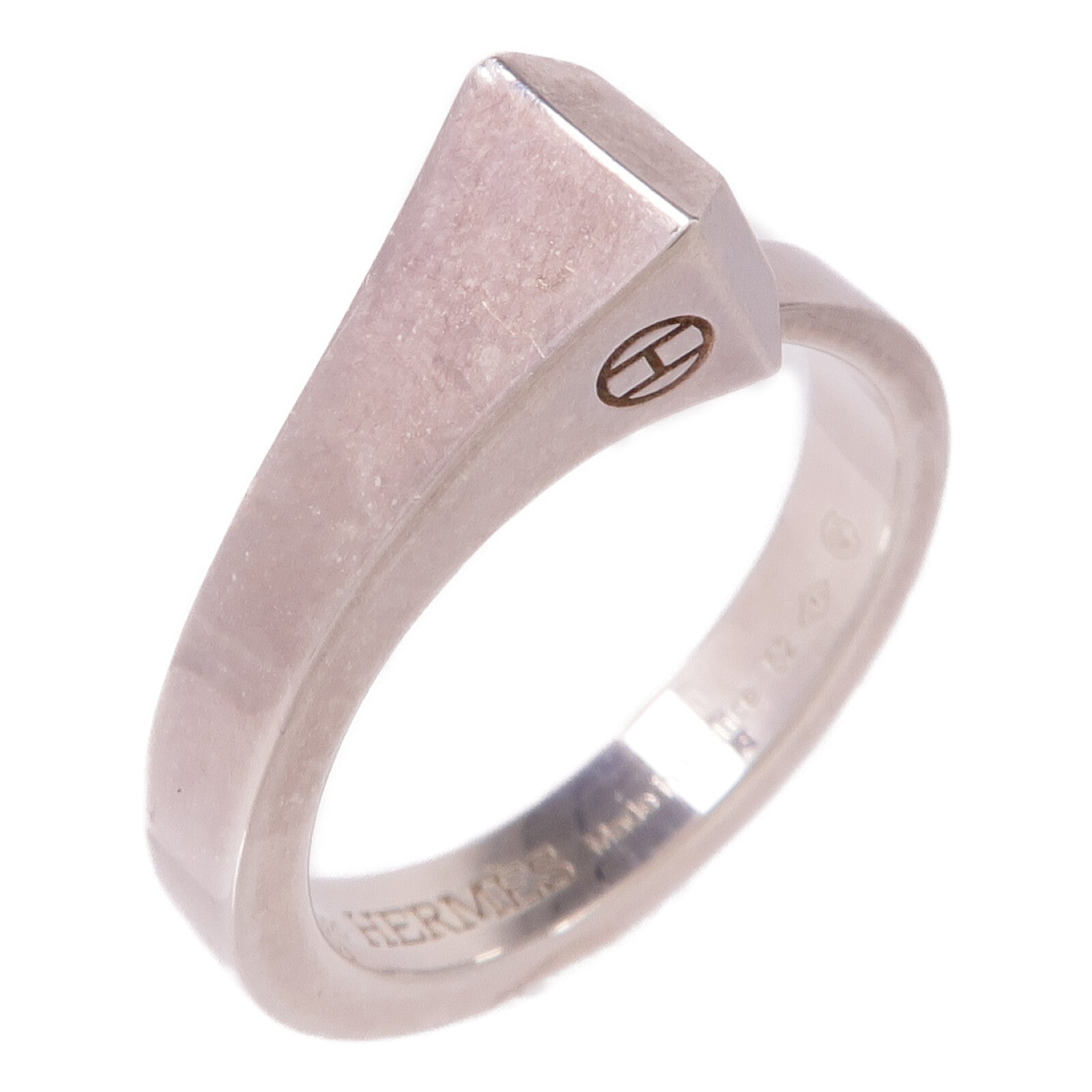 HERMES 925純銀Clou De Forge戒指Hermes#52/US#6.25