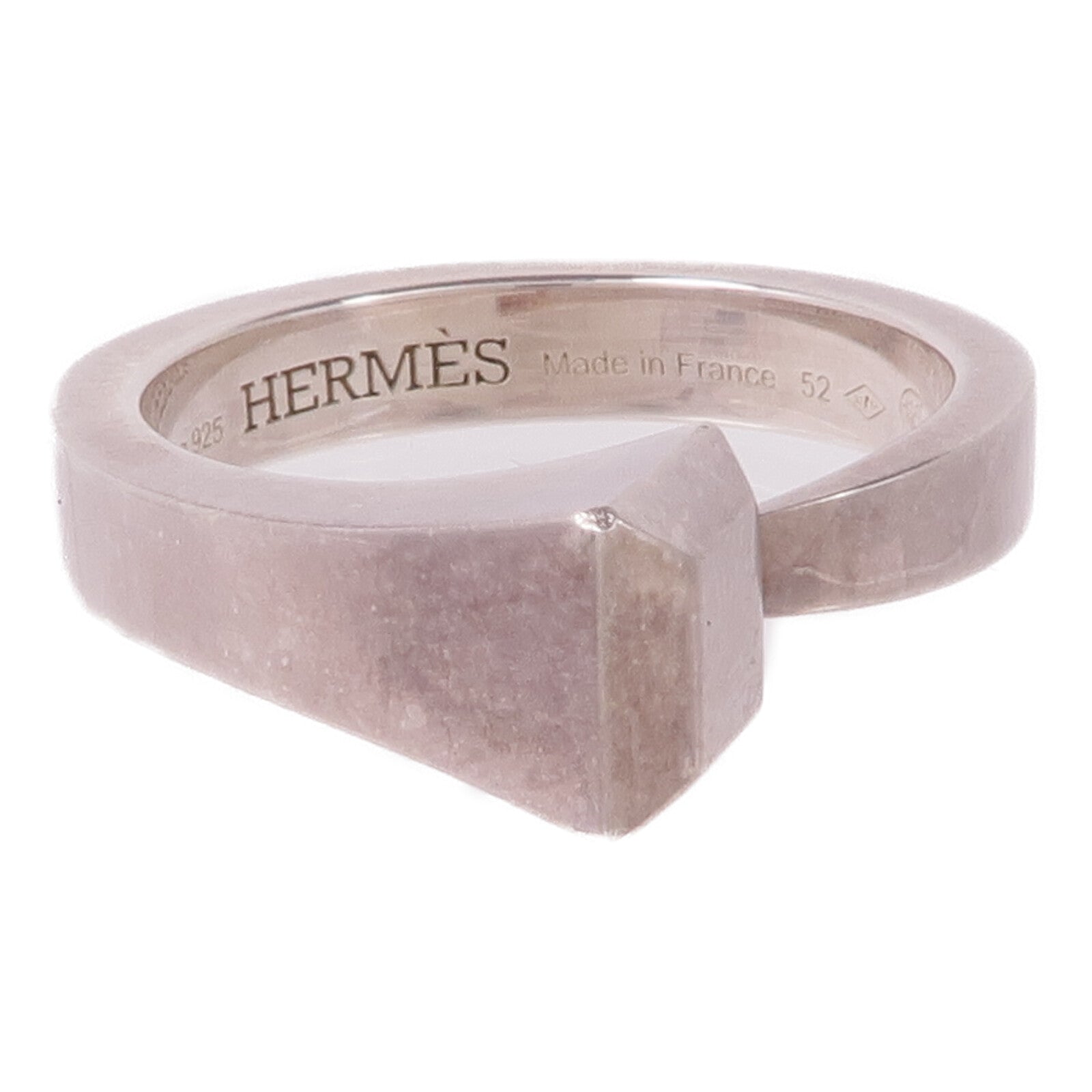 HERMES 925純銀Clou De Forge戒指Hermes#52/US#6.25