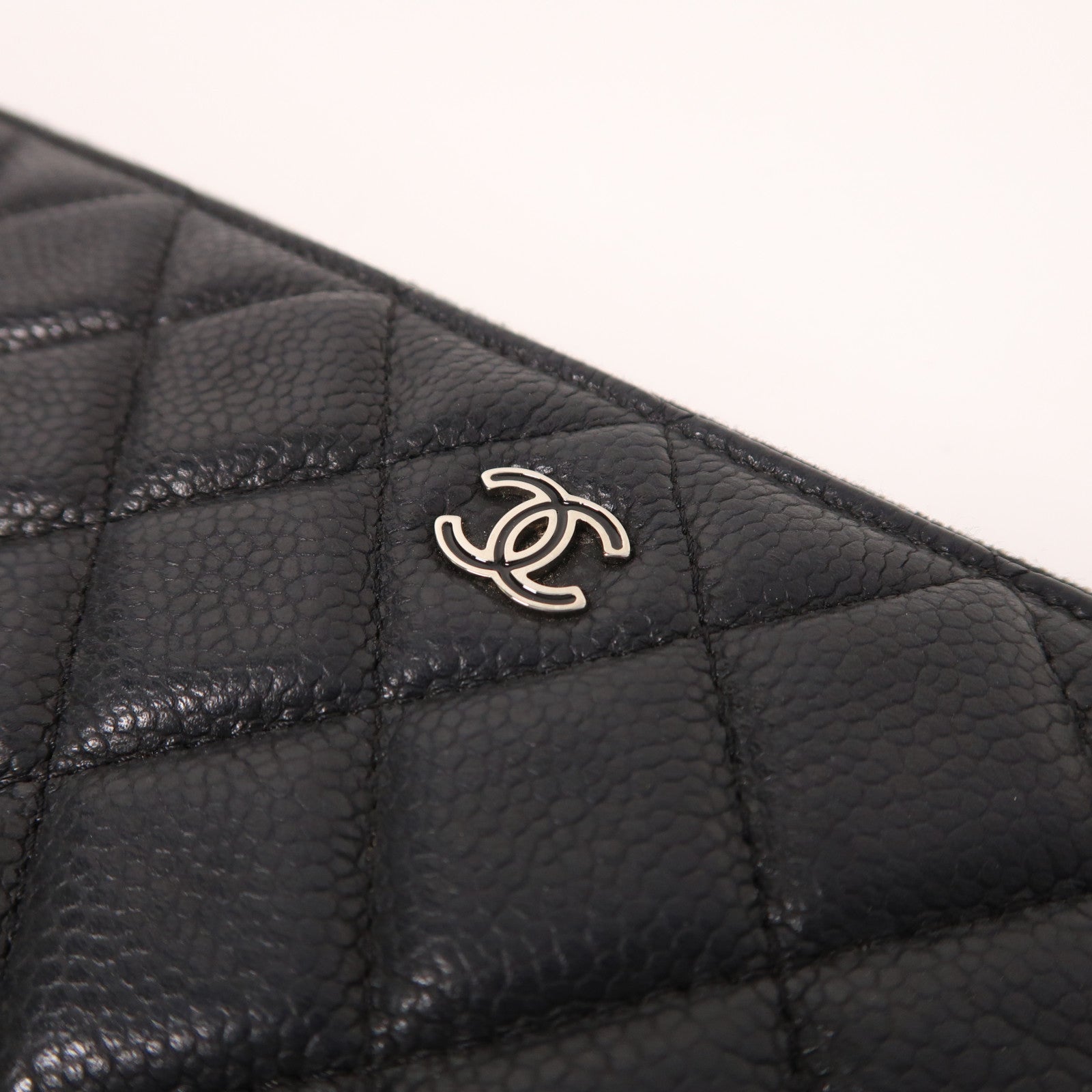 CHANEL 牛皮皮革Clutch Bag銀扣手拿包