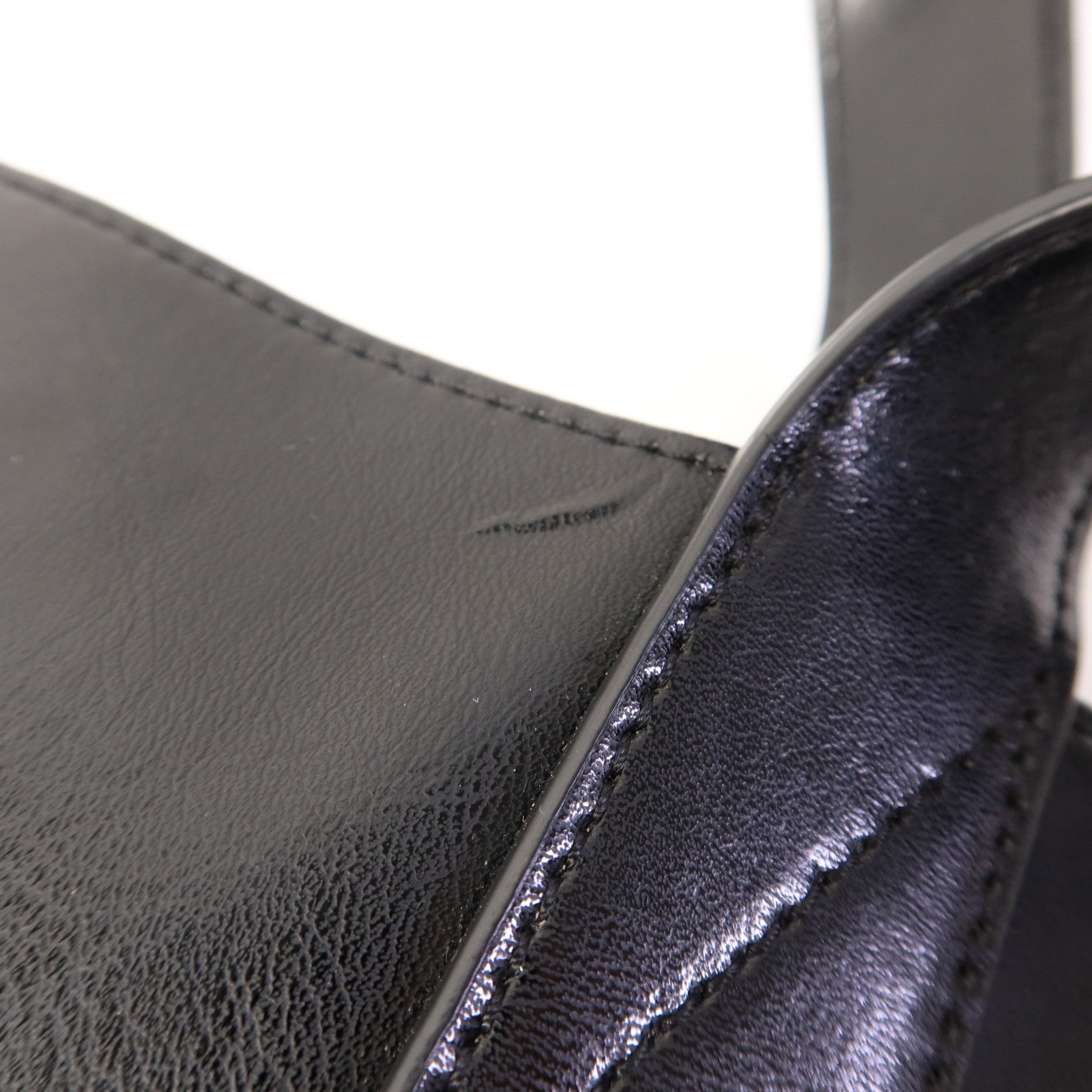 CELINE 牛皮皮革Tote Bag銀扣手挽袋