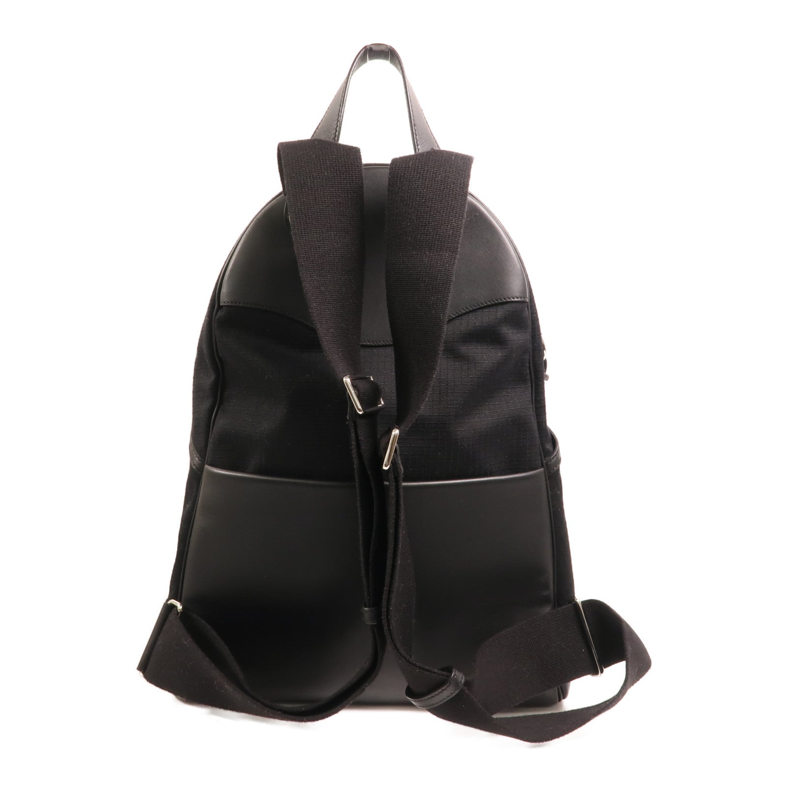 HERMES 帆布/Swift皮革Allback backpack銀扣背包