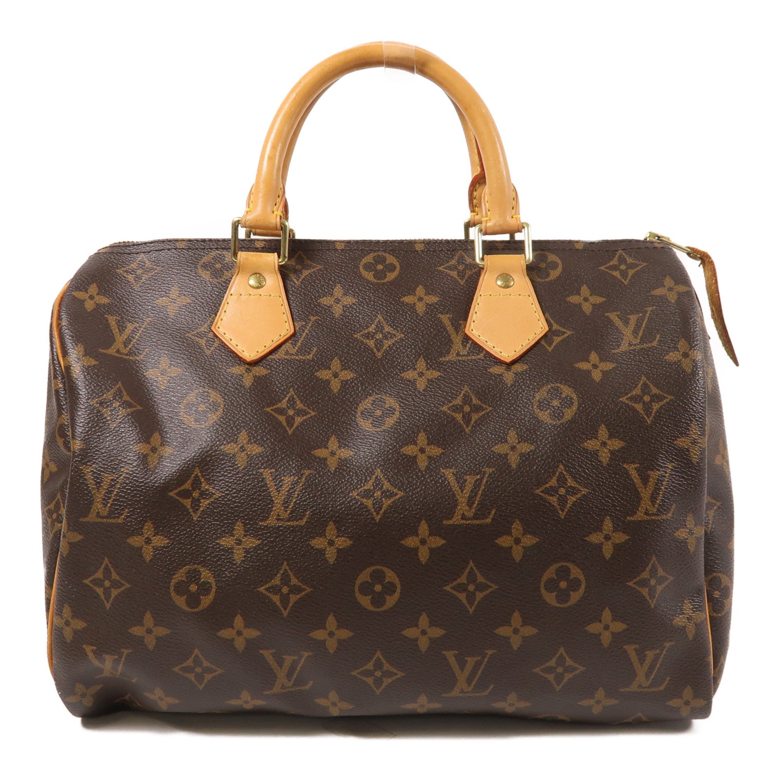 LOUIS VUITTON Monogram Speedy 30金扣手挽袋